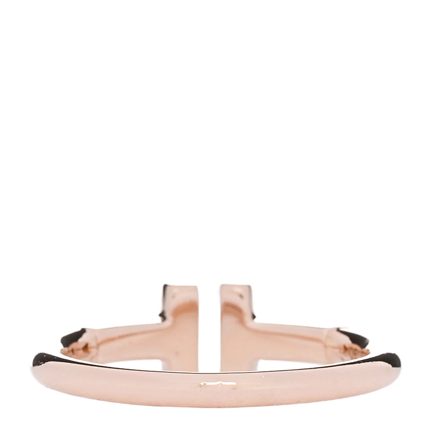 18K Rose Gold T Wire Ring 48 4.5 - Image 3
