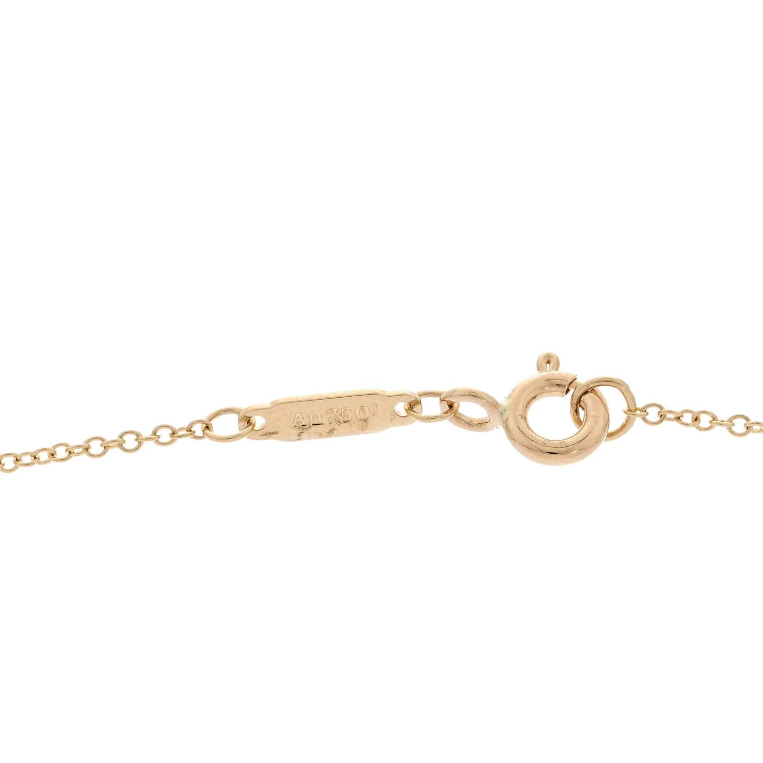 18K Yellow Gold Ampersand Arrow Heart Pendant Necklace - Image 5