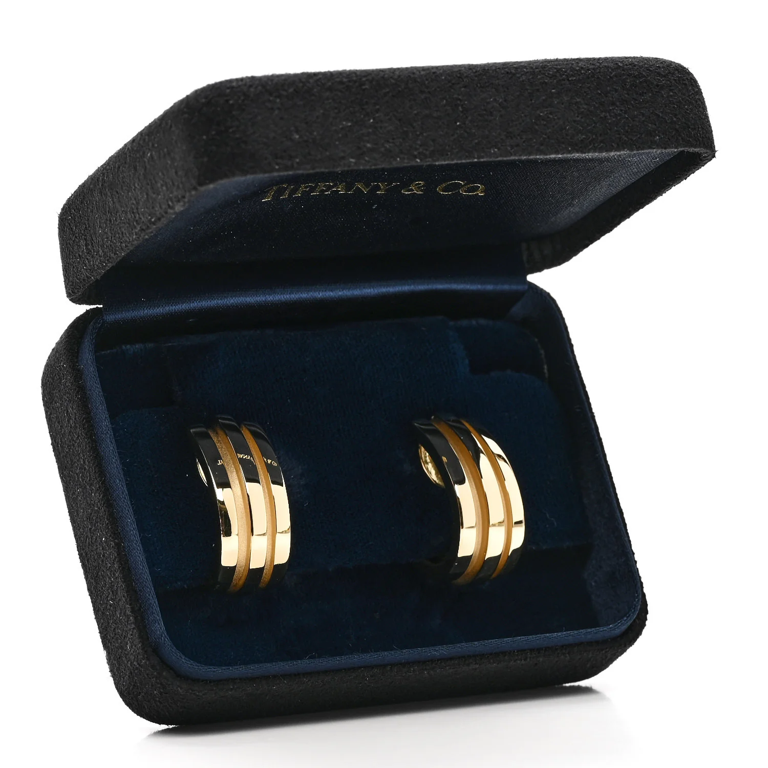 18K Yellow Gold Atlas Hoop Earrings - Image 5