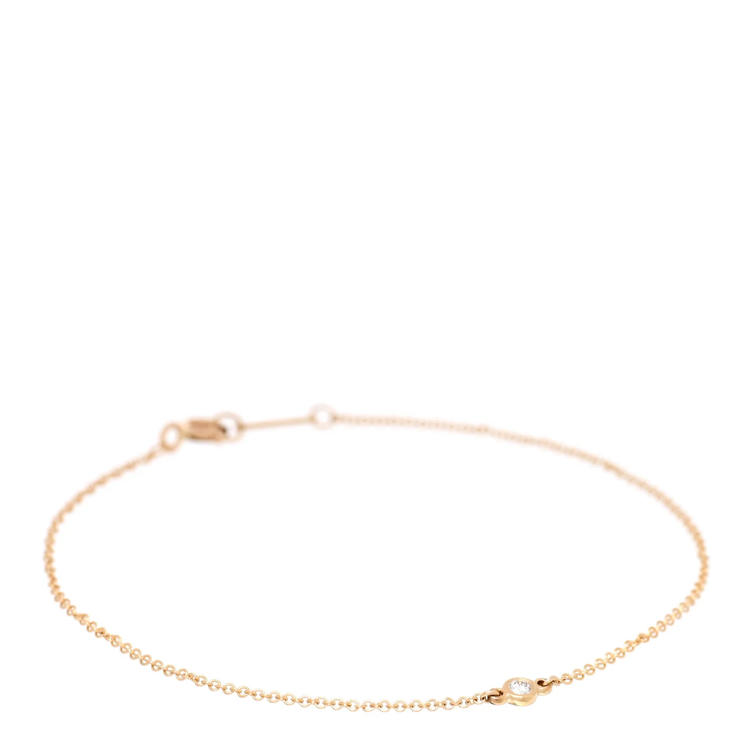 18K Yellow Gold Diamond .03ct Elsa Peretti Diamonds by the Yard Bracelet - Image 2