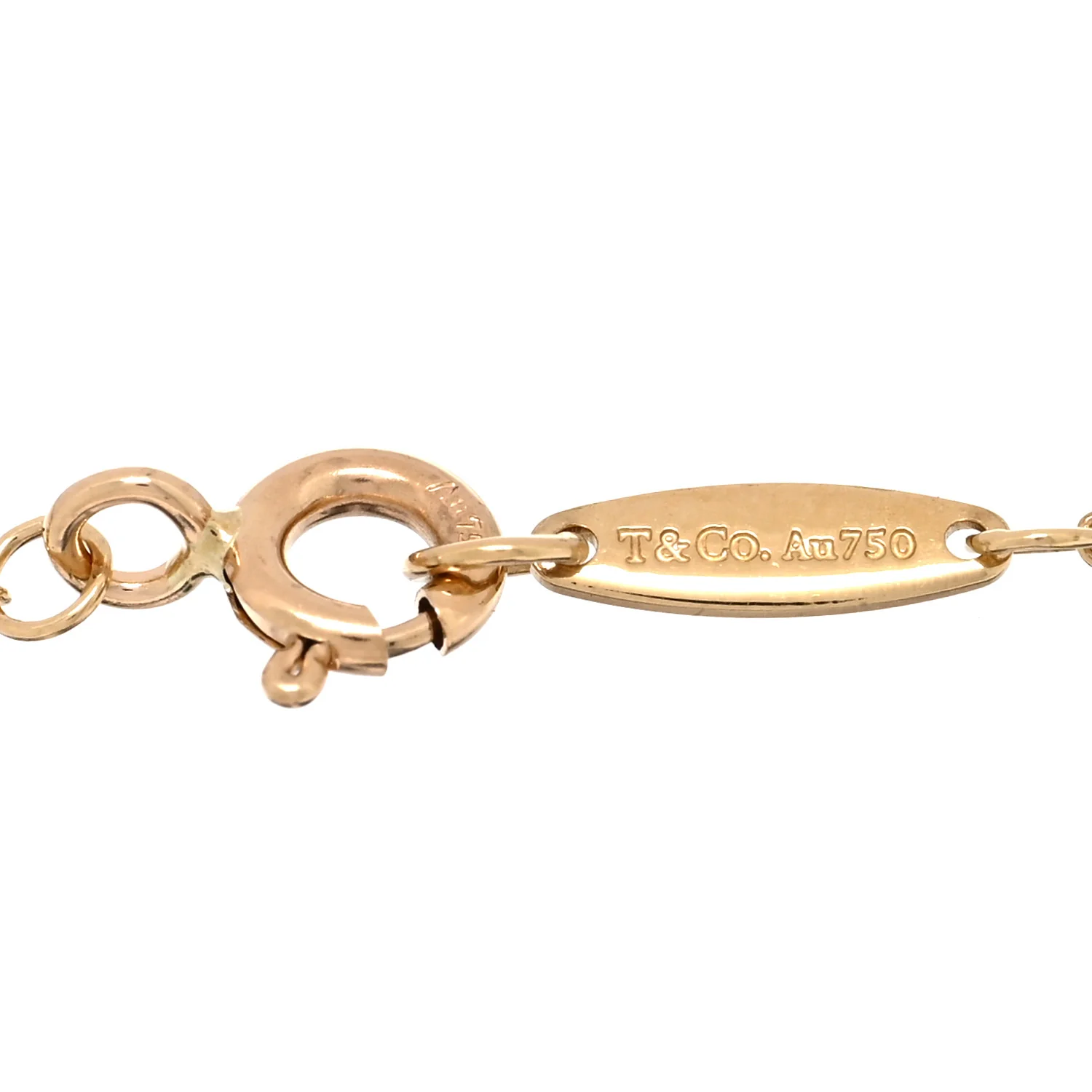 18K Yellow Gold Diamond .03ct Elsa Peretti Diamonds by the Yard Bracelet - Image 3