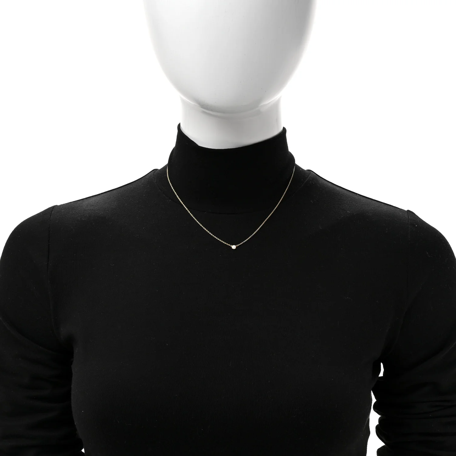 18K Yellow Gold Diamond .08ct Elsa Peretti Diamonds by the Yard Pendant Necklace - Image 2