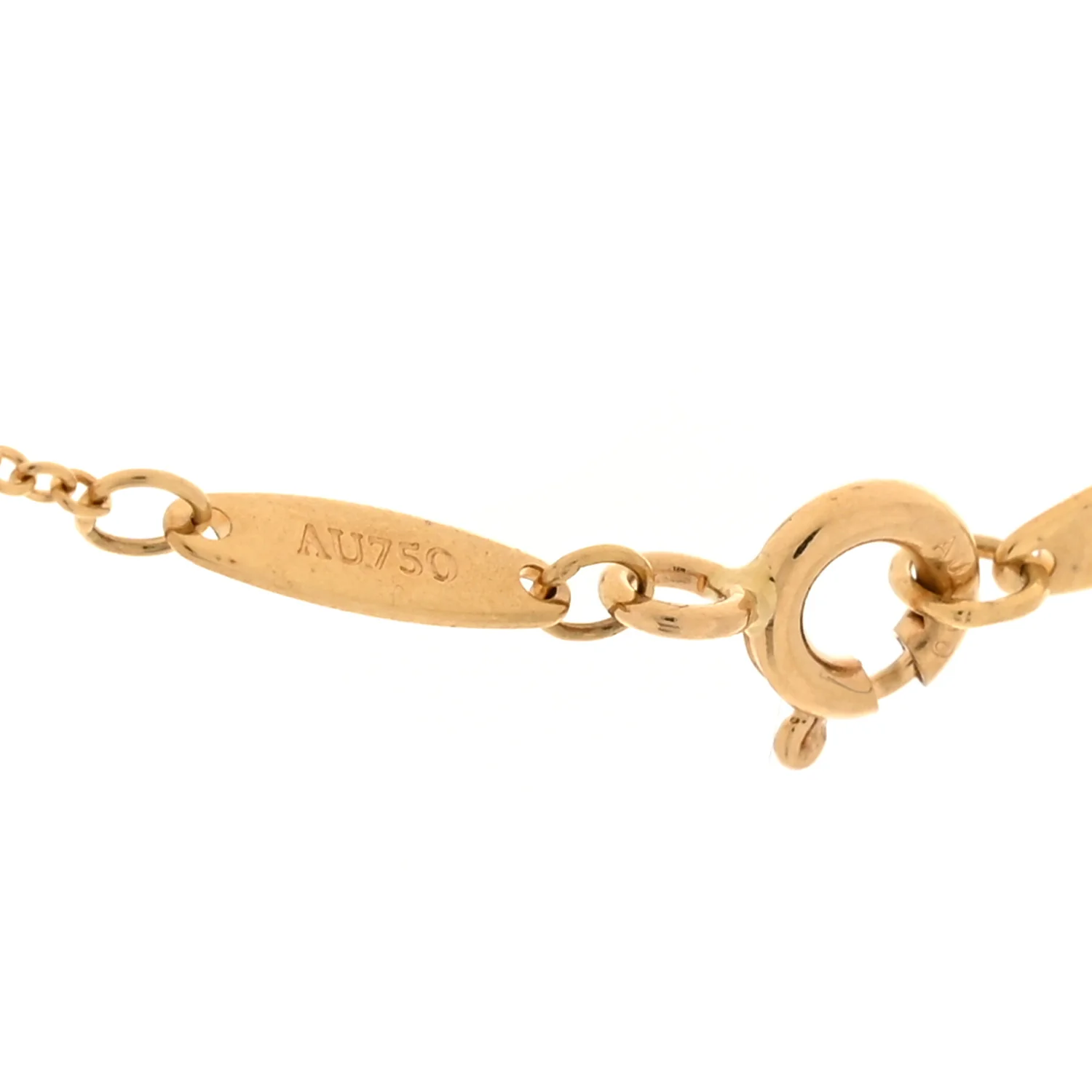 18K Yellow Gold Diamond .08ct Elsa Peretti Diamonds by the Yard Pendant Necklace - Image 4