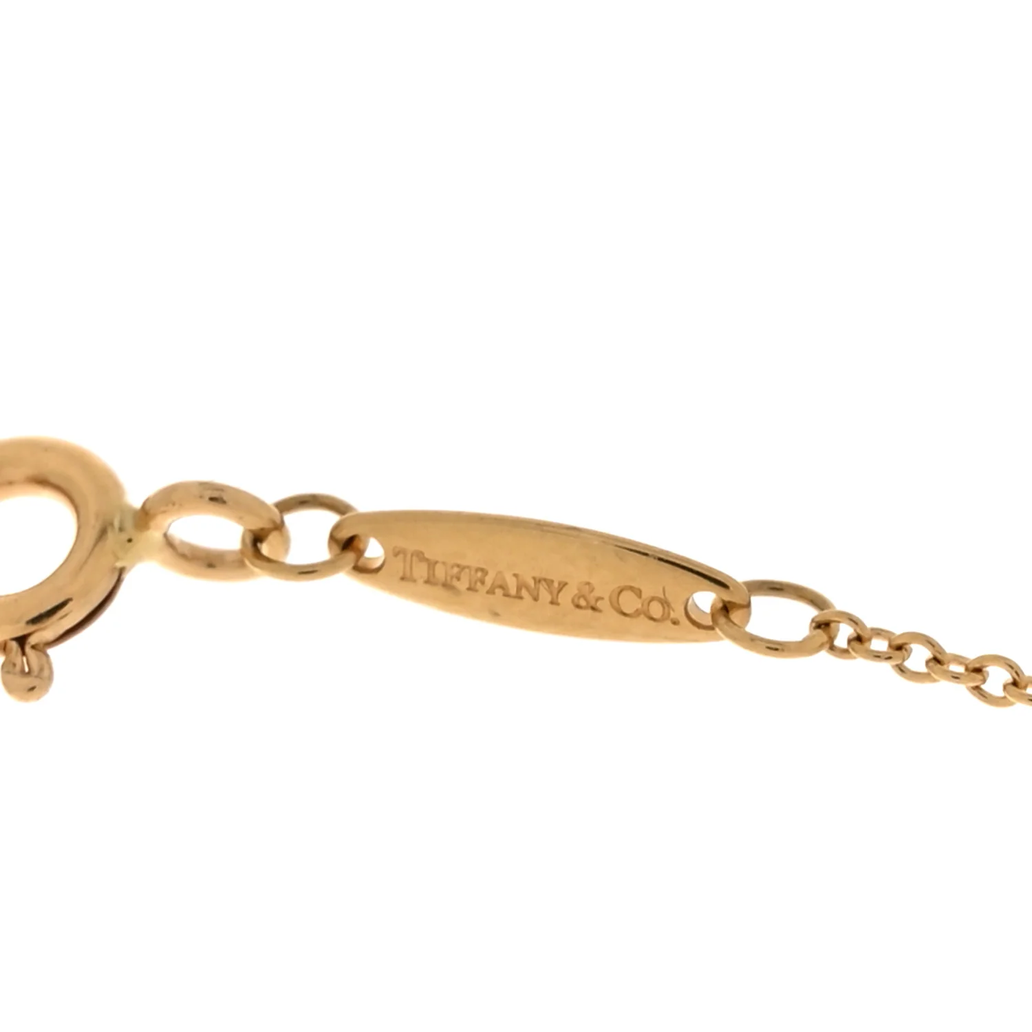18K Yellow Gold Diamond .08ct Elsa Peretti Diamonds by the Yard Pendant Necklace - Image 5