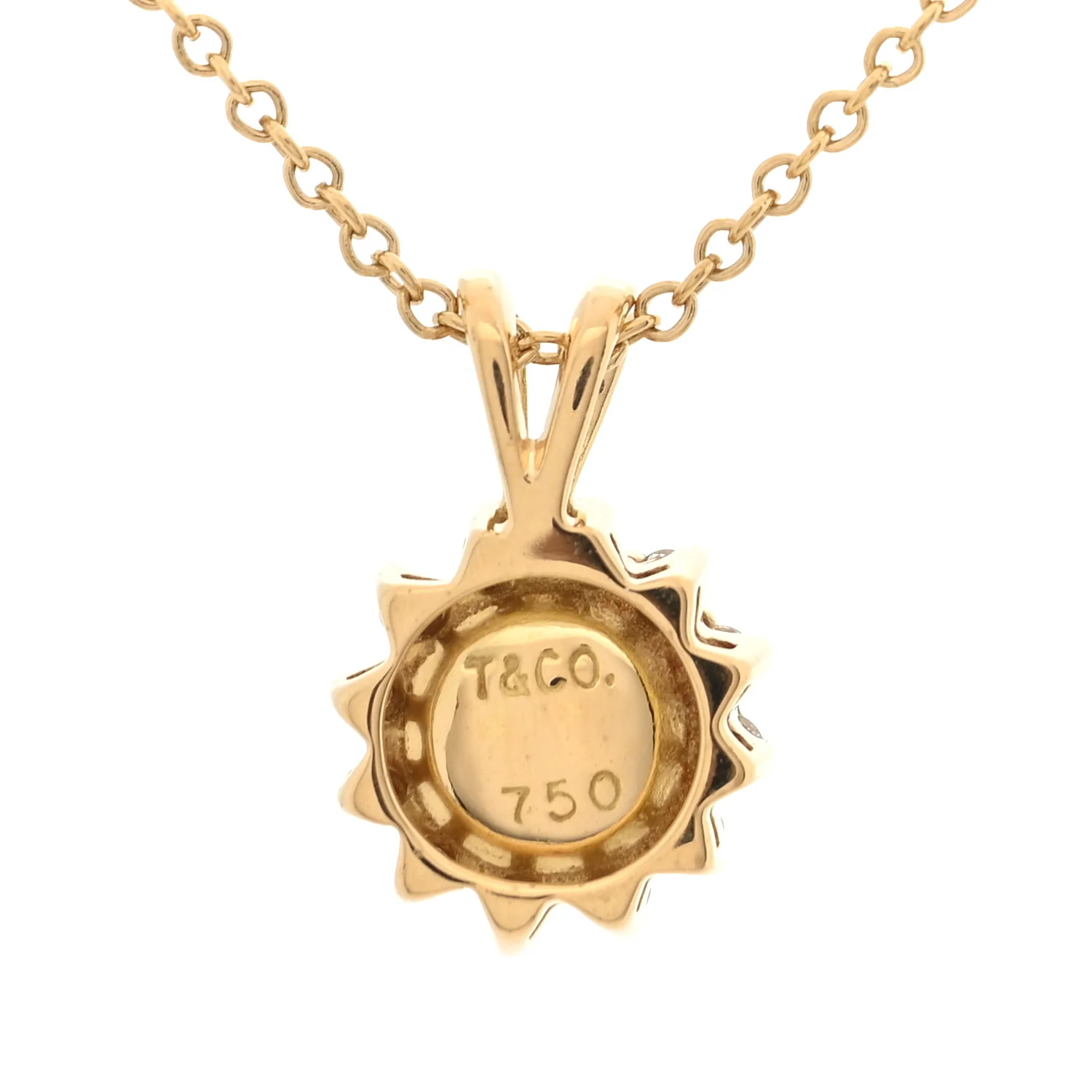 18K Yellow Gold Diamond Cultured Pearl 5.5-6mm Pendant Necklace - Image 5
