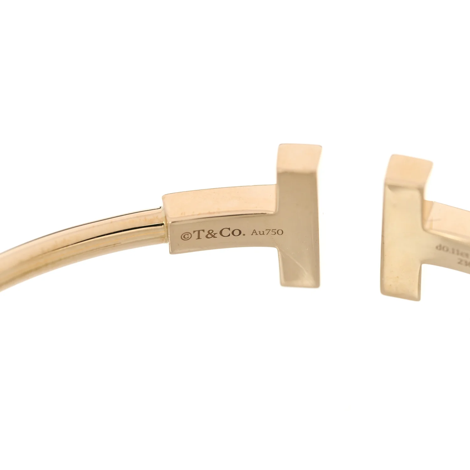 18K Yellow Gold Diamond Mother of Pearl T Wire Bracelet - Image 3