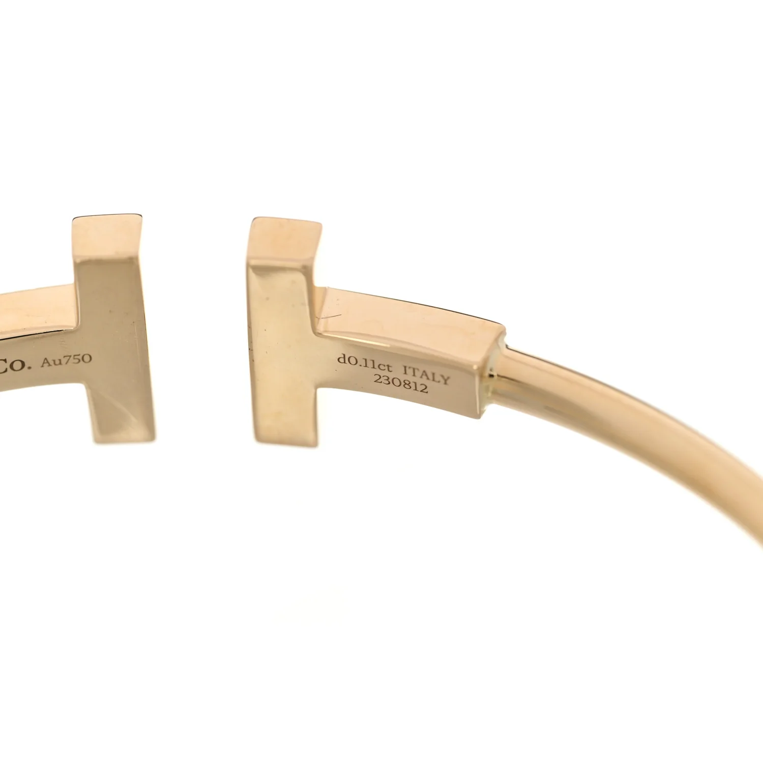 18K Yellow Gold Diamond Mother of Pearl T Wire Bracelet - Image 4