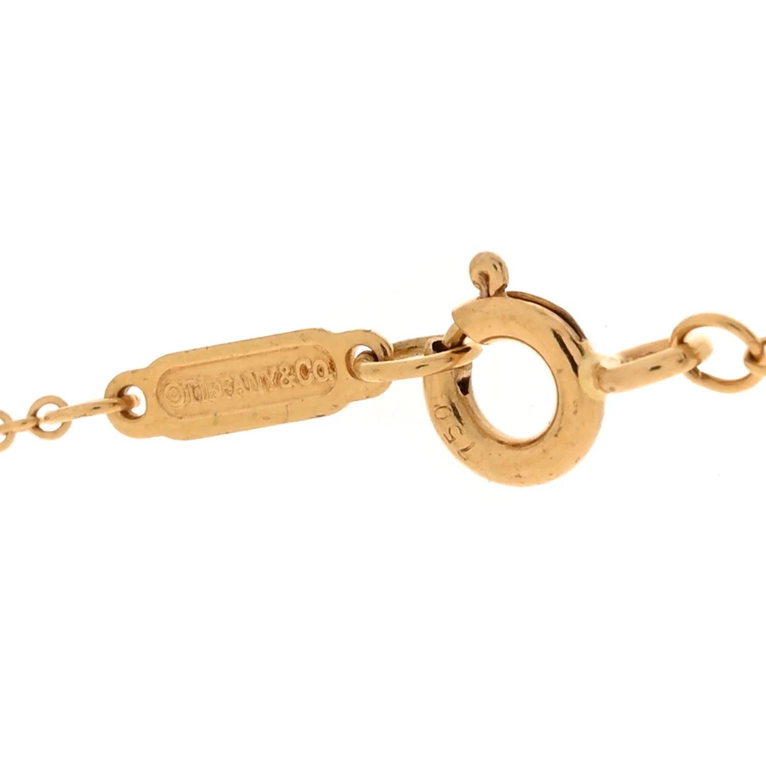 18K Yellow Gold Diamond Small Heart Pendant Necklace - Image 4