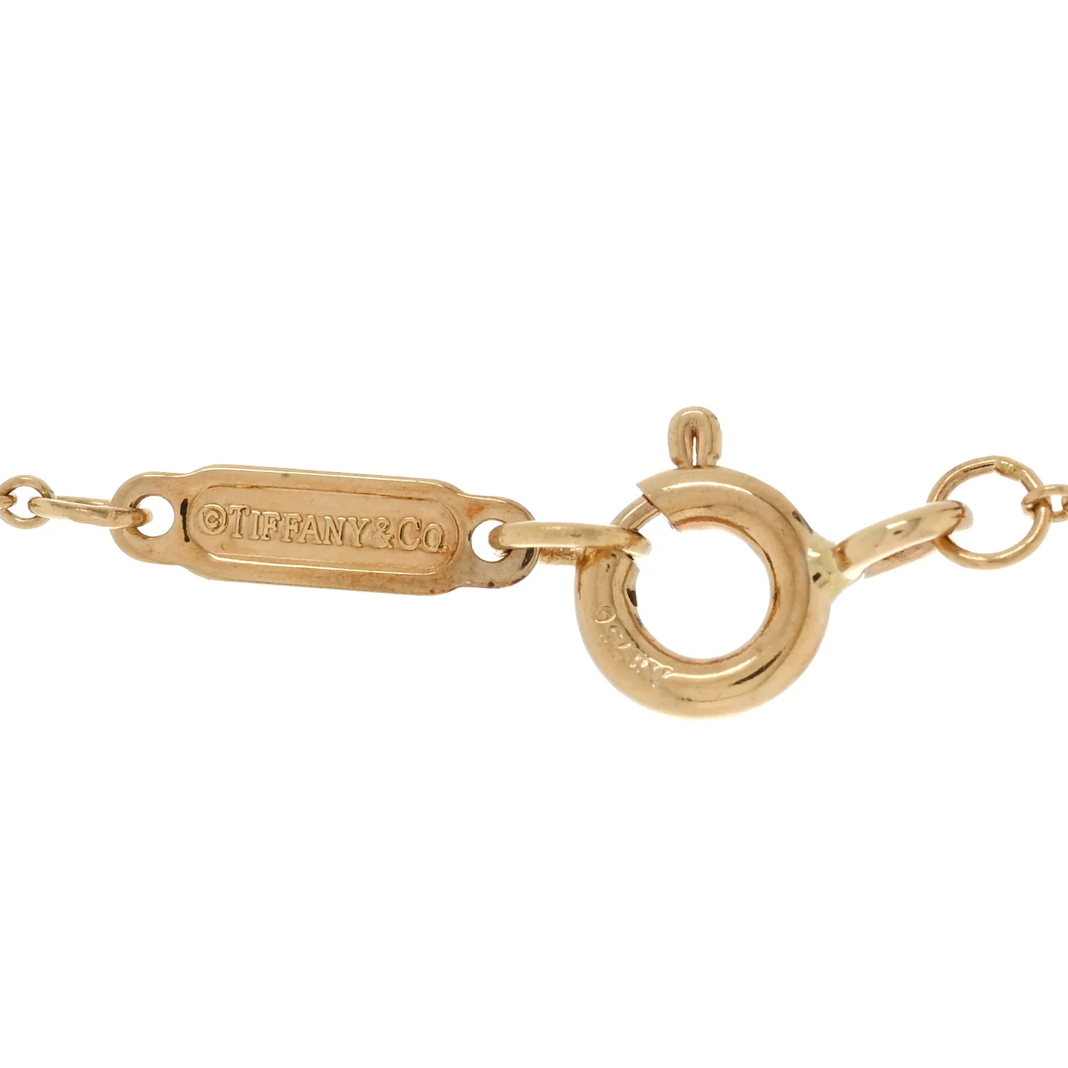18K Yellow Gold Diamond Small Heart Pendant Necklace - Image 4