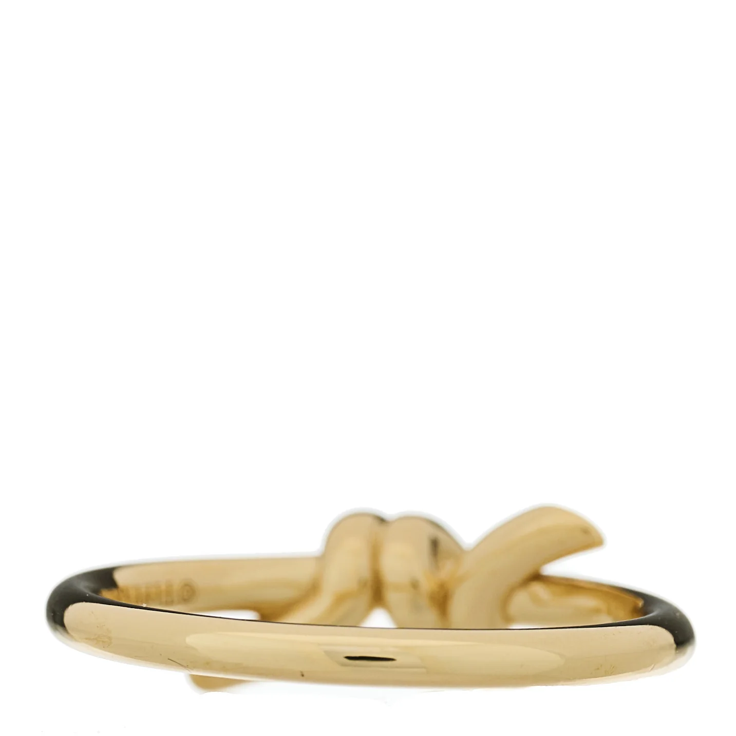 18K Yellow Gold Knot Ring 50 5.5 - Image 3