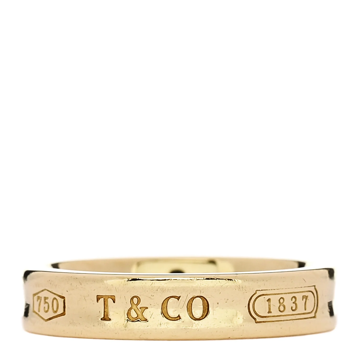 18K Yellow Gold Narrow 1837 Ring 49 4.75