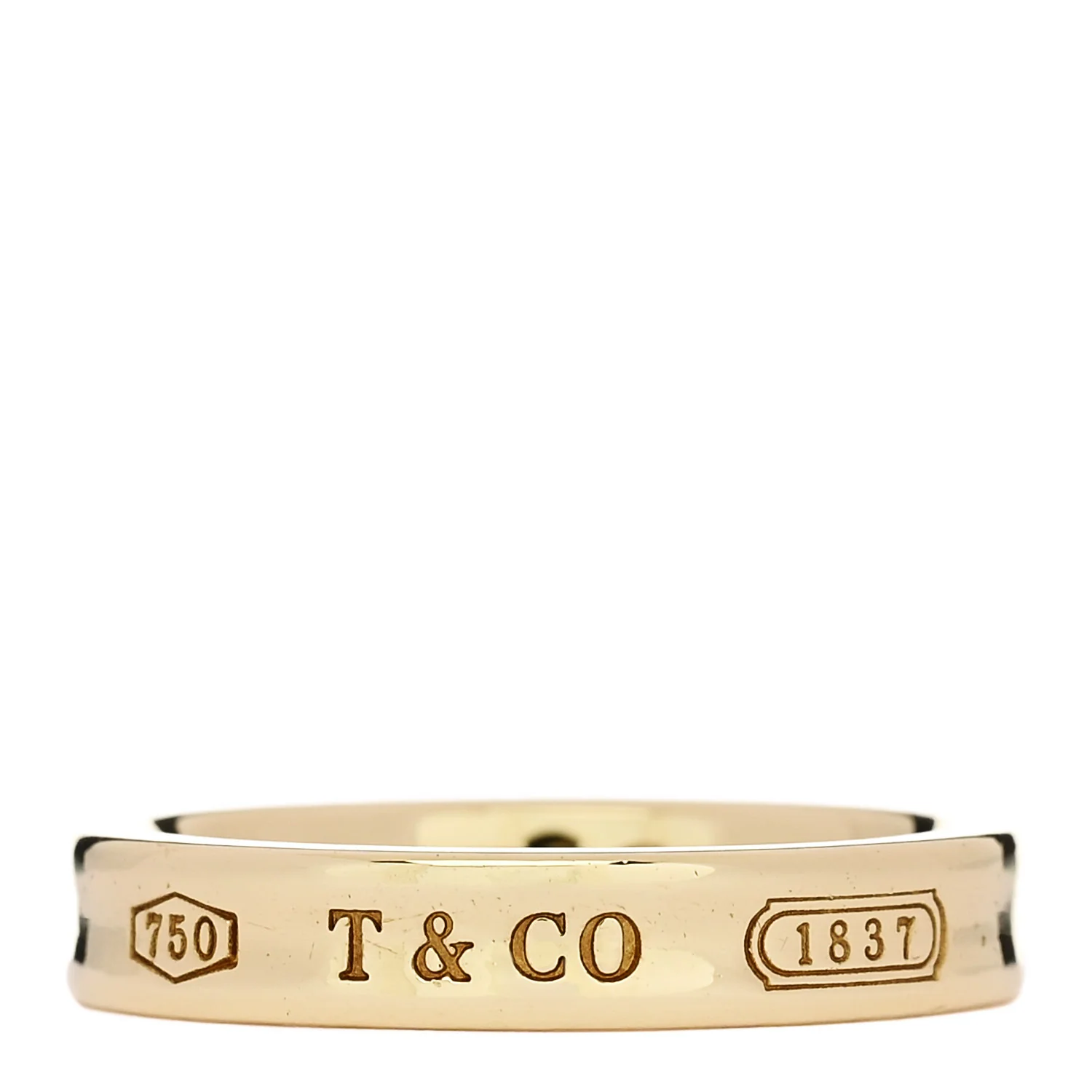 18K Yellow Gold Narrow 1837 Ring 55 7.25