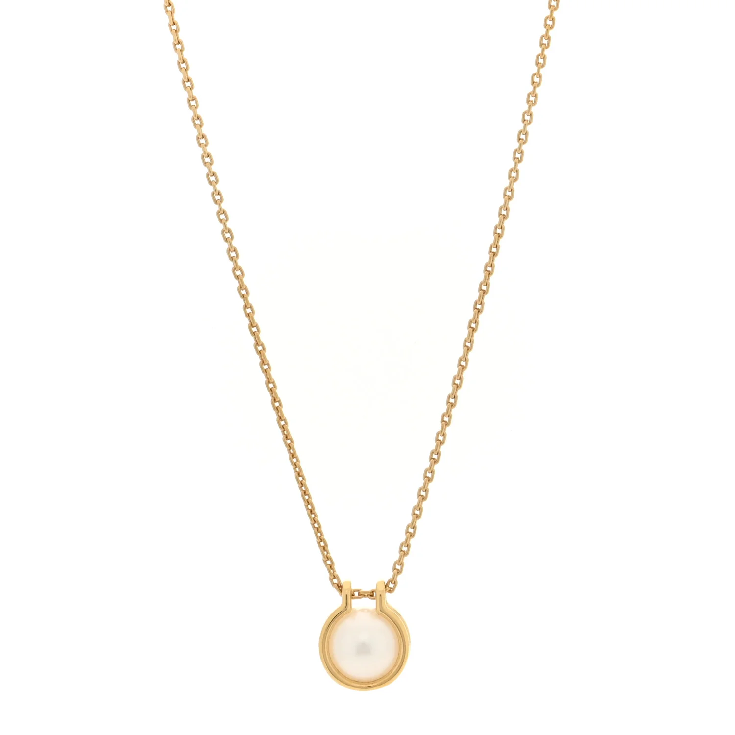 18K Yellow Gold South Sea Cultured Pearl HardWear Link Pendant Necklace
