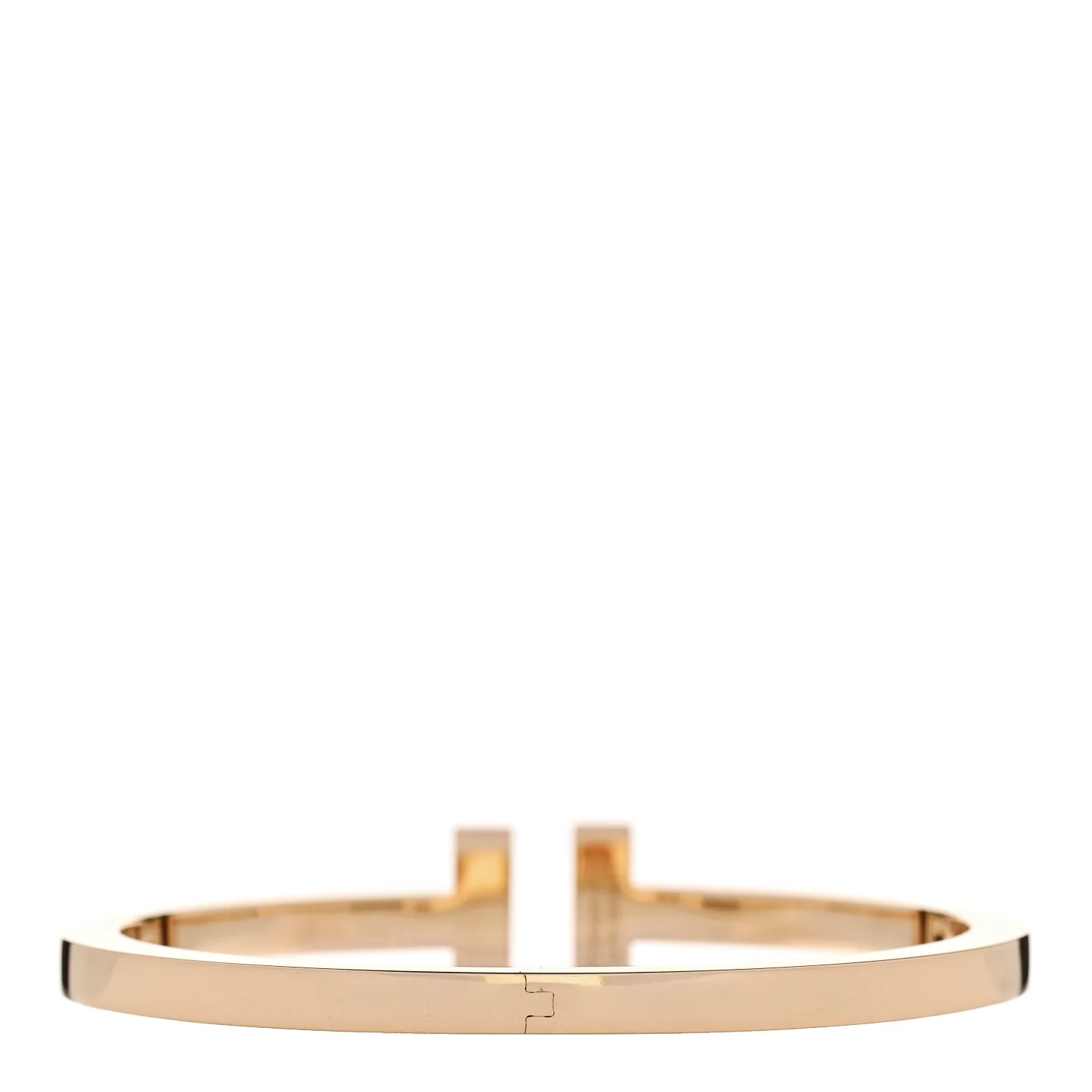 18K Yellow Gold T Square Bracelet - Image 2