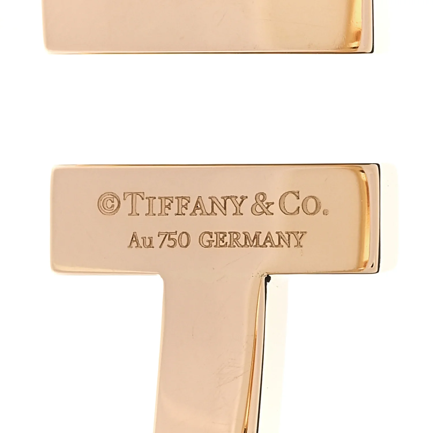 18K Yellow Gold T Square Bracelet - Image 3