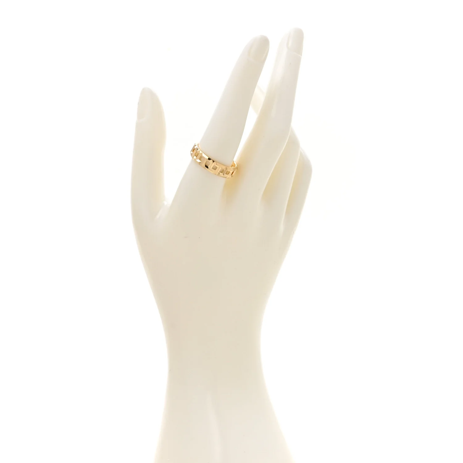 18K Yellow Gold T True Wide Ring 61 9.5 - Image 2