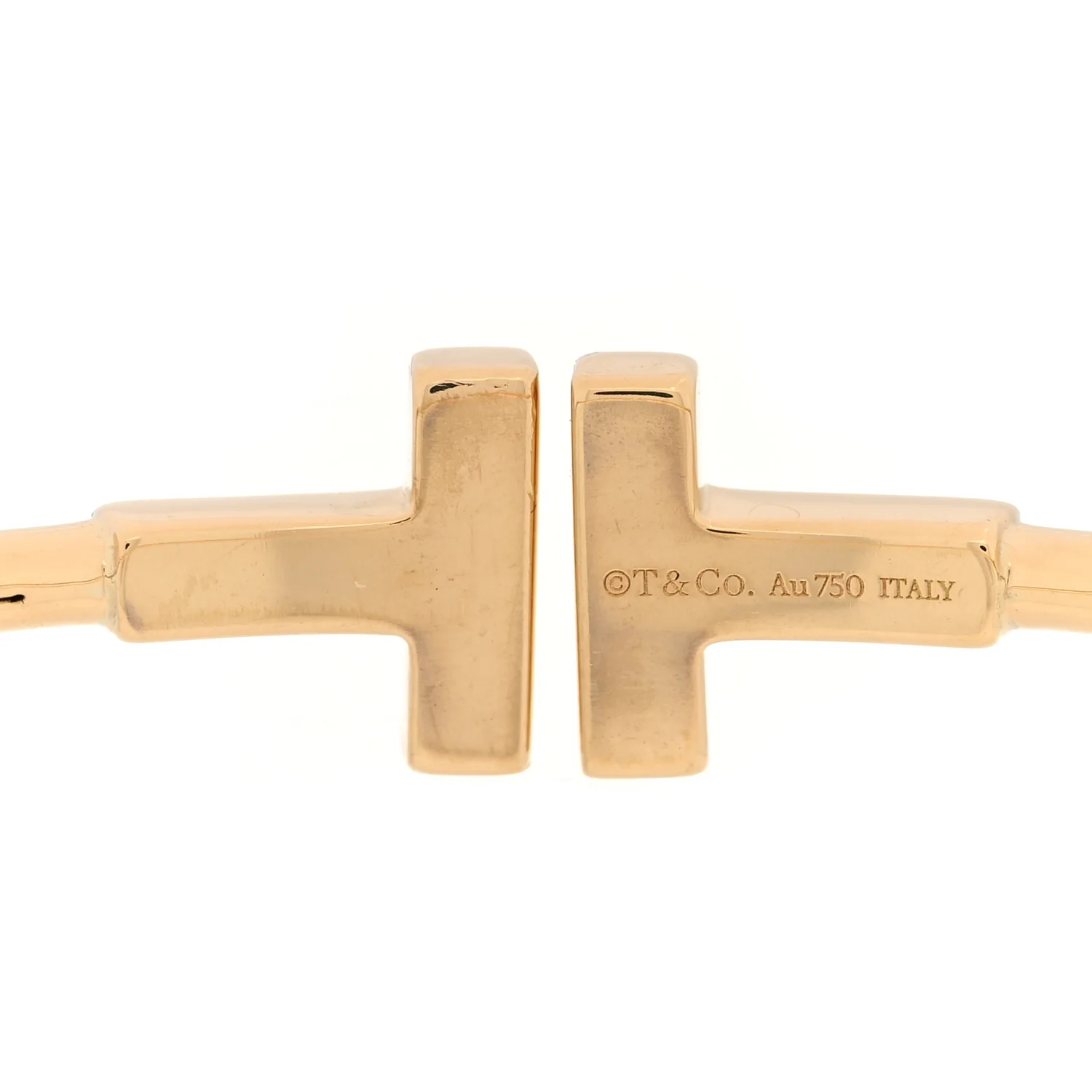 18K Yellow Gold T Wire Bracelet - Image 3