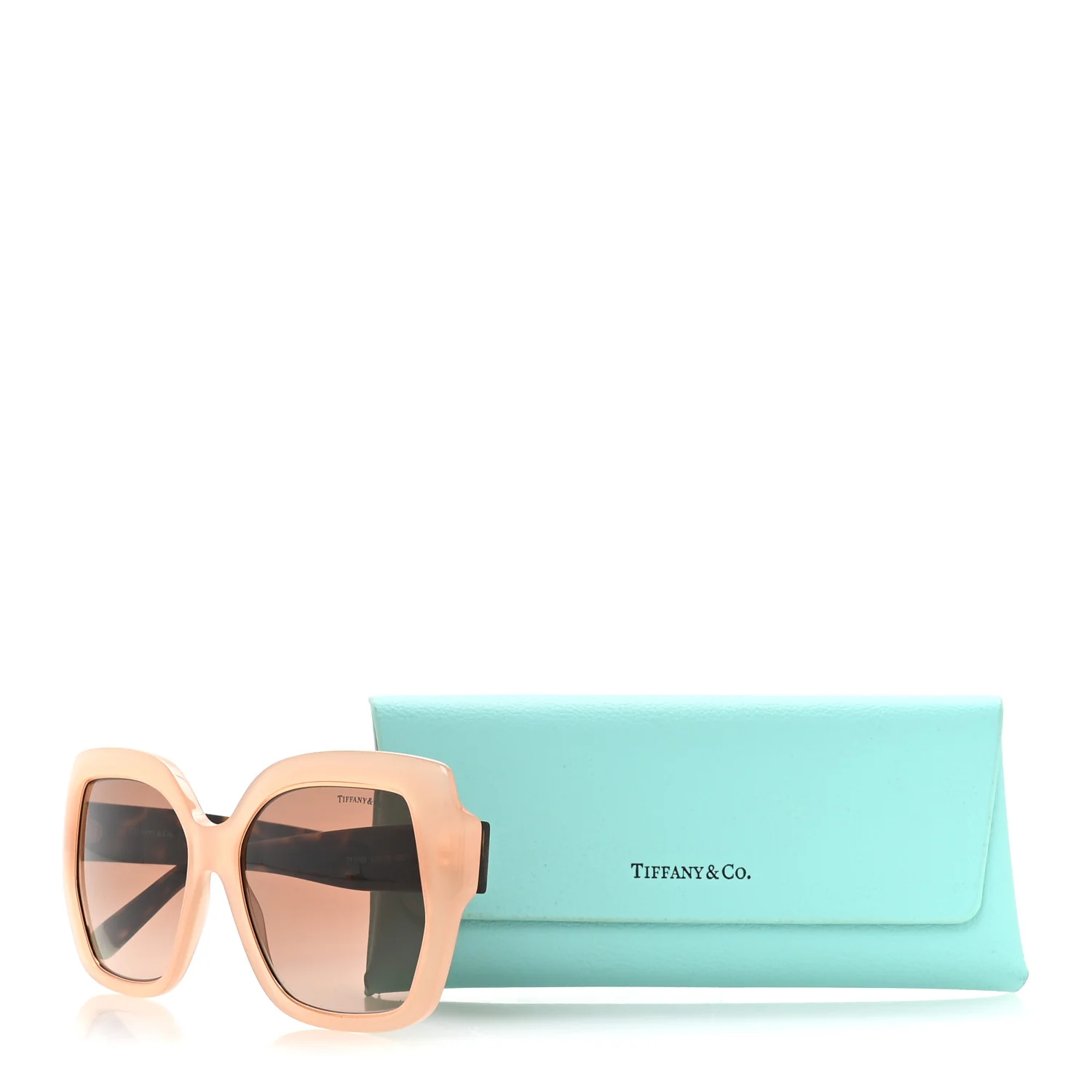 Acetate Metal Cat Eye Sunglasses TF4183 Opal Nude - Image 8