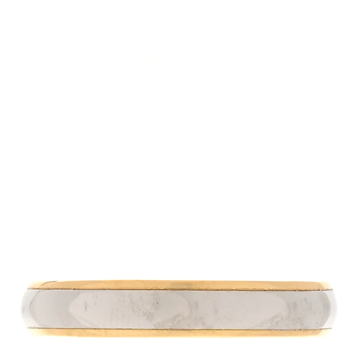 Platinum 18K Yellow Gold Lucida 4mm Band Ring 57 8