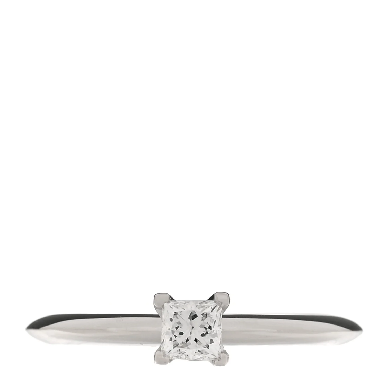 Platinum .30 Carat Princess Cut Diamond Engagement Ring 54 7
