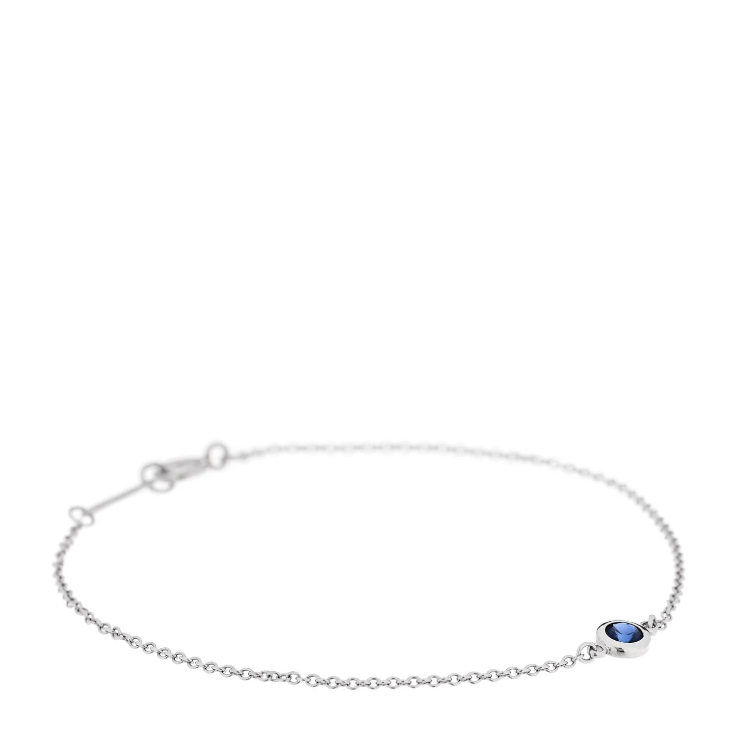 Platinum Blue Sapphire Elsa Peretti Color By The Yard Bracelet