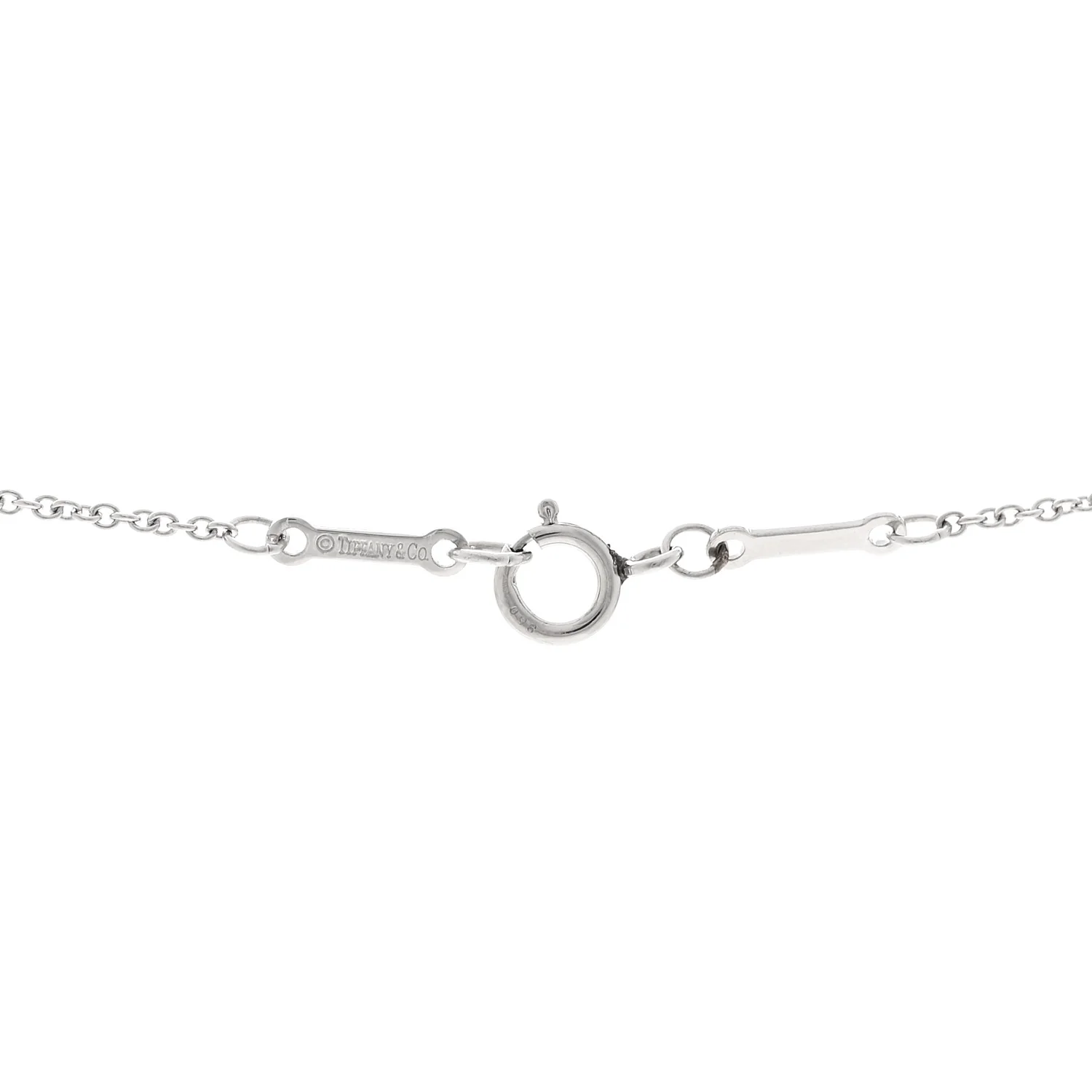 Platinum Diamond .14ct Elsa Peretti Diamonds by the Yard Pendant Necklace - Image 4