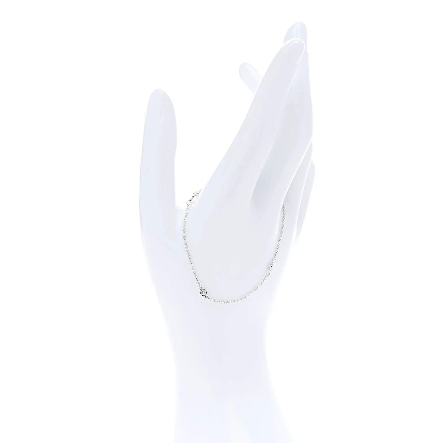 Platinum Diamond .15ctw Elsa Peretti Diamonds by the Yard Station Bracelet - Image 2