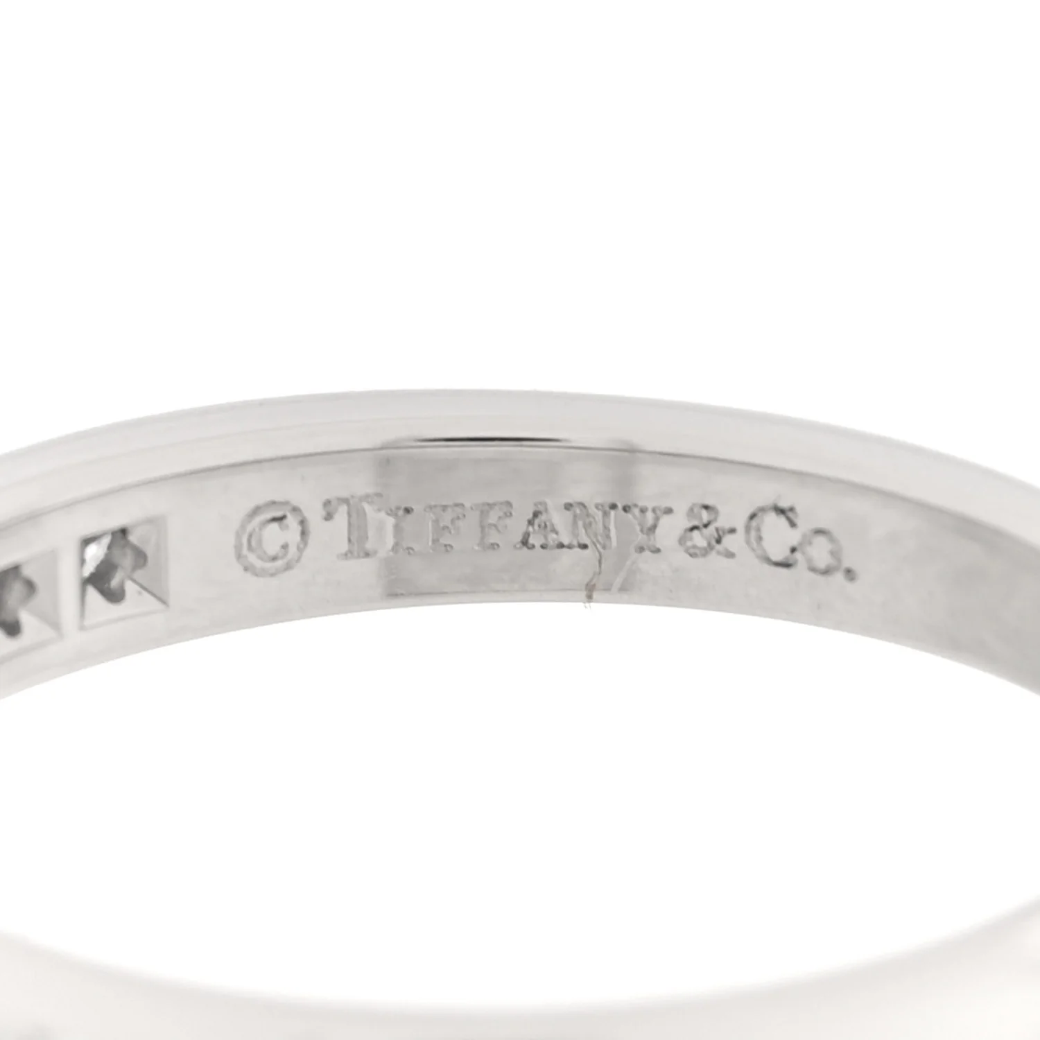 Platinum Diamond 2.5mm Half Circle Wedding Band Ring 49 5 - Image 4
