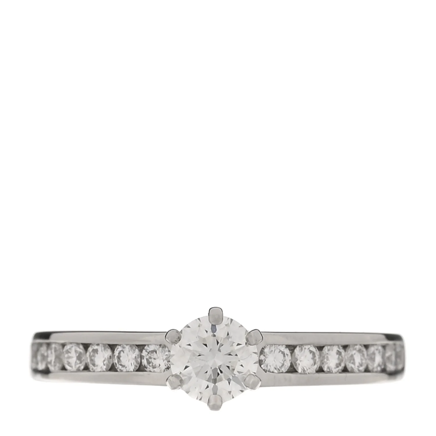 Platinum Diamond .30ct Channel-Set Engagement Ring 48 4.5