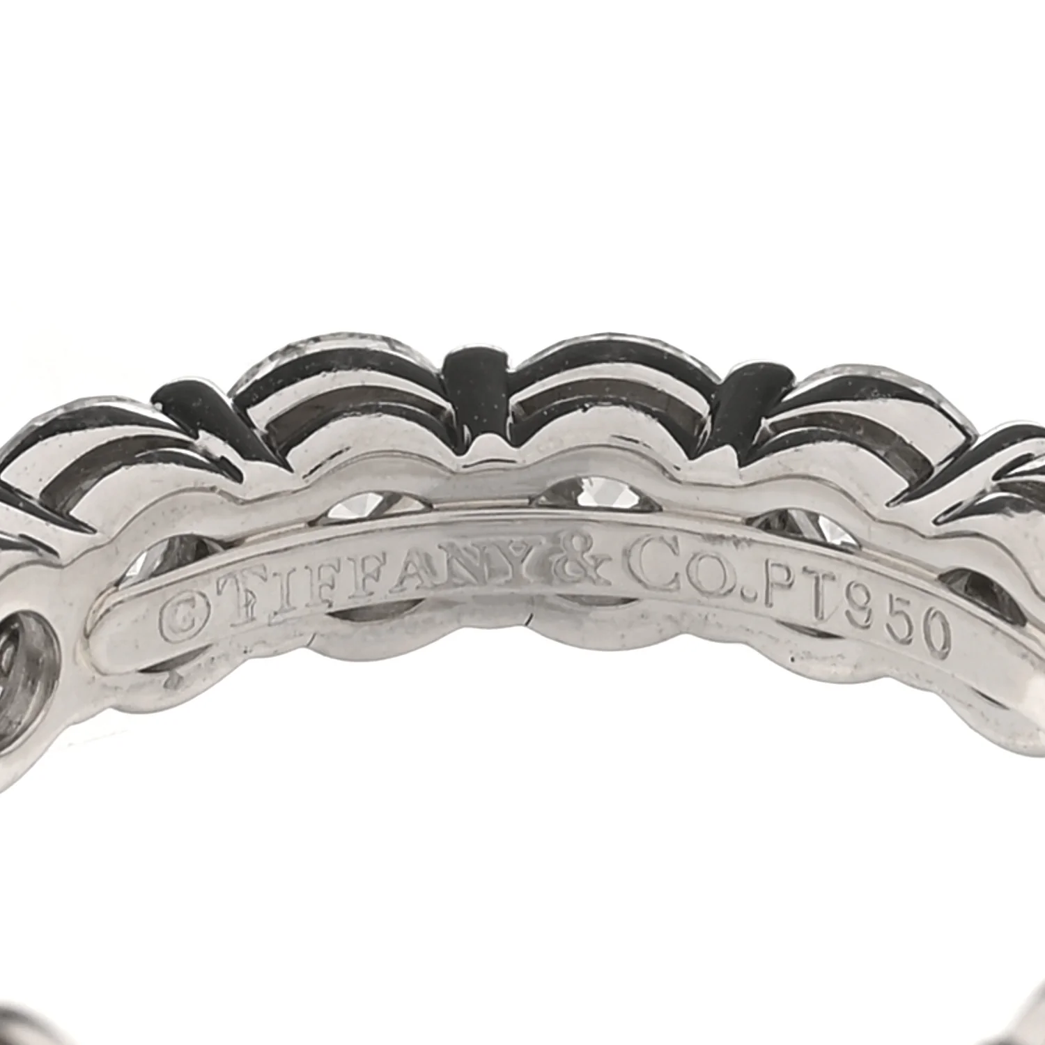 Platinum Diamond 3.7mm Embrace Eternity Band Ring 51 5.75 - Image 4