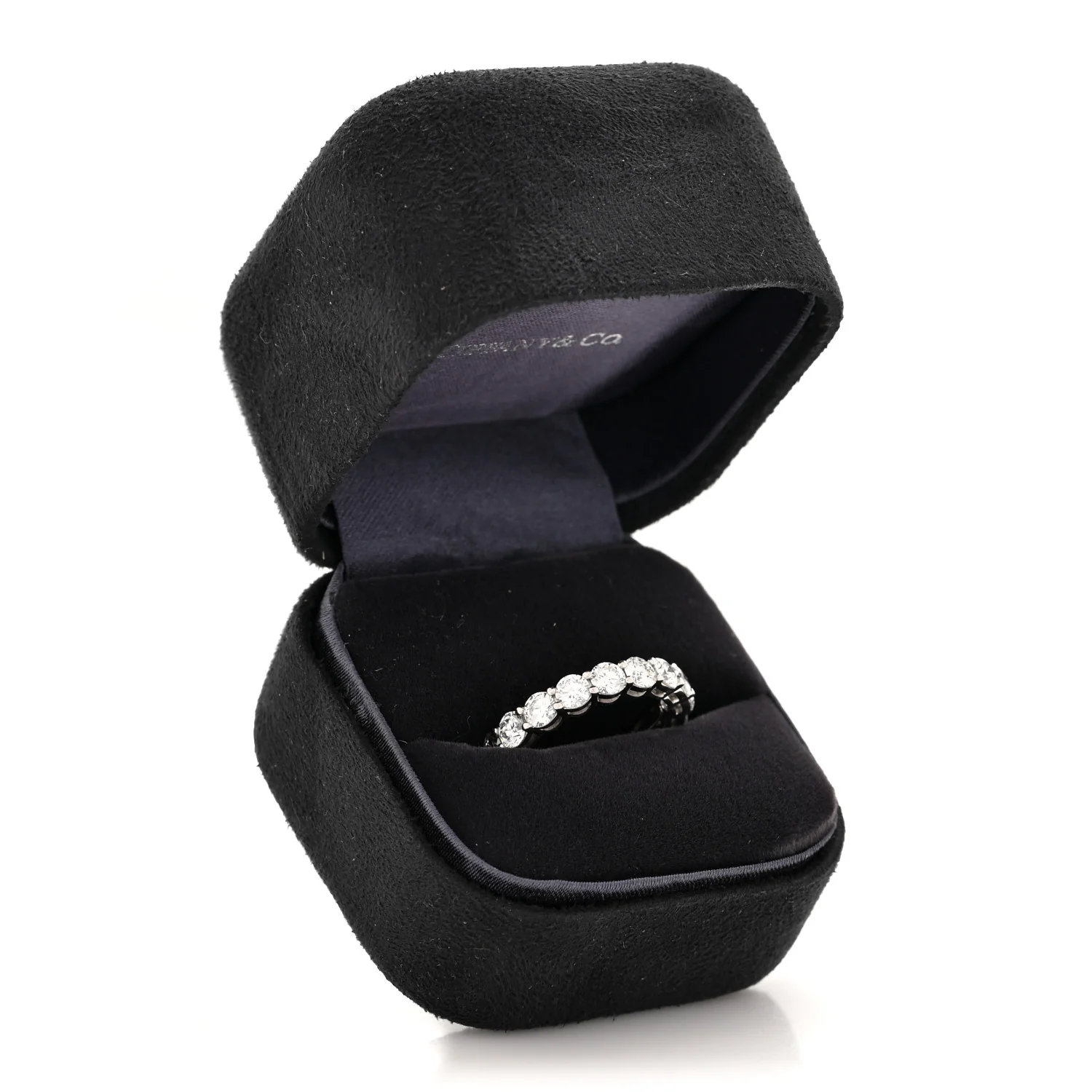 Platinum Diamond 3.7mm Embrace Eternity Band Ring 51 5.75 - Image 5