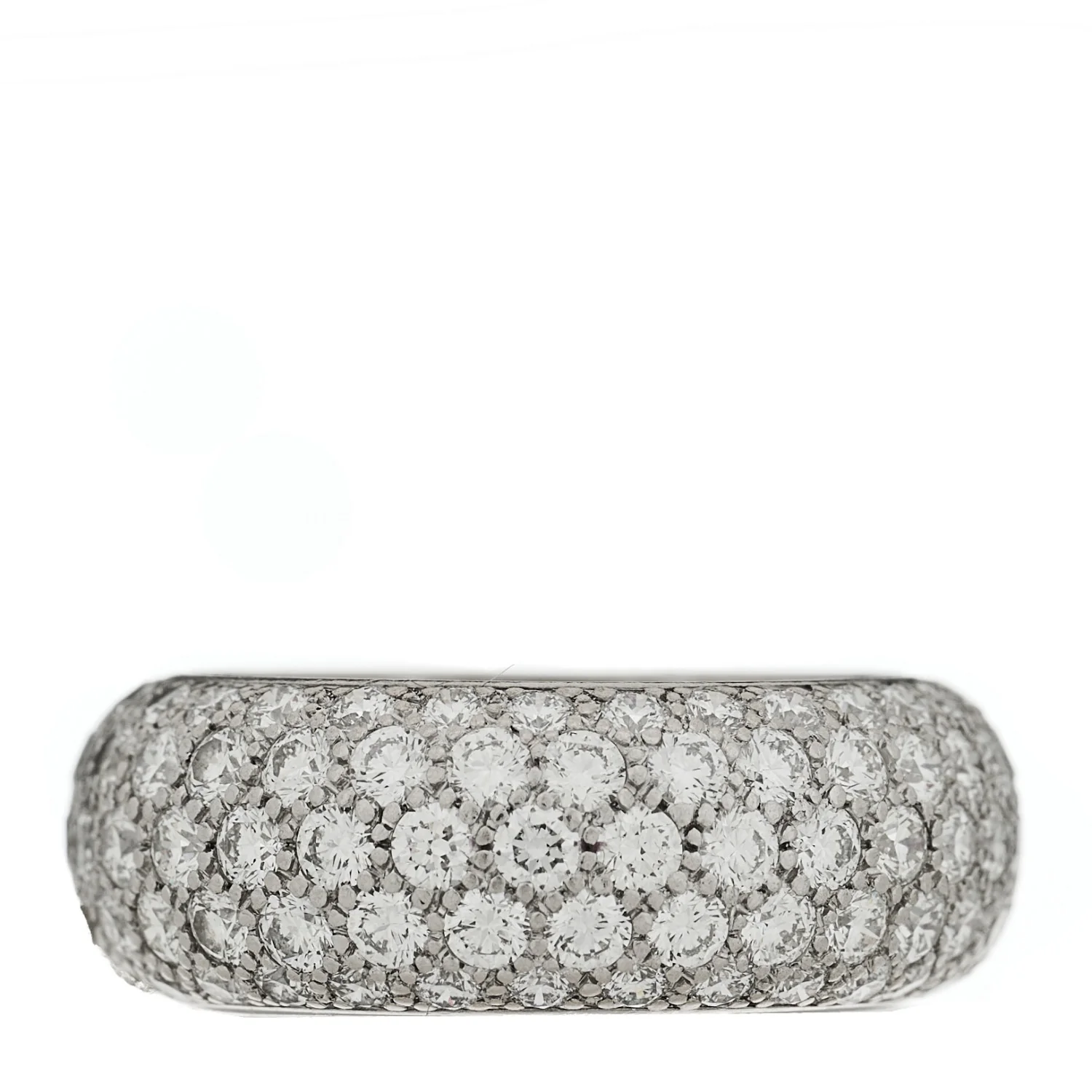 Platinum Diamond Five Row Etoile Band Ring 52 6