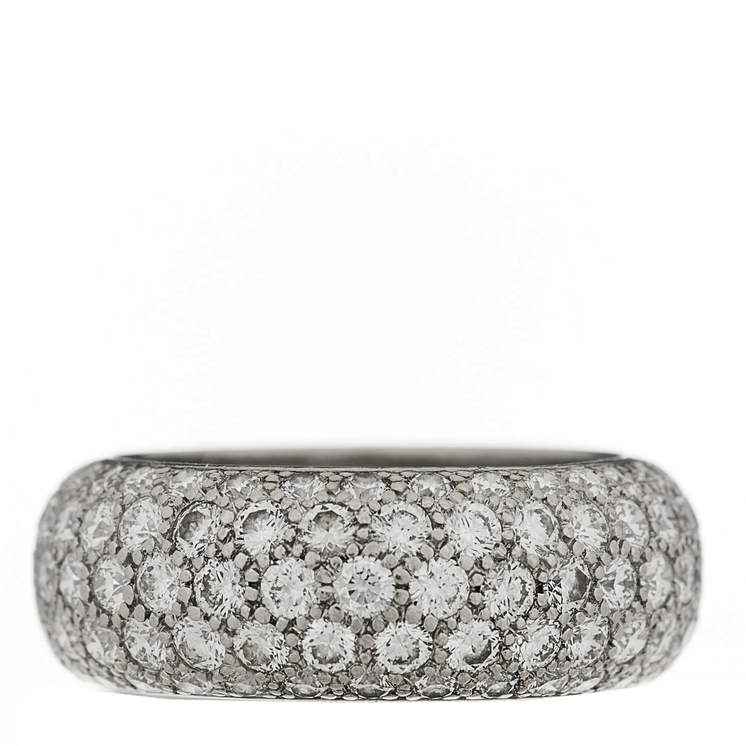 Platinum Diamond Five Row Etoile Band Ring 52 6 - Image 3