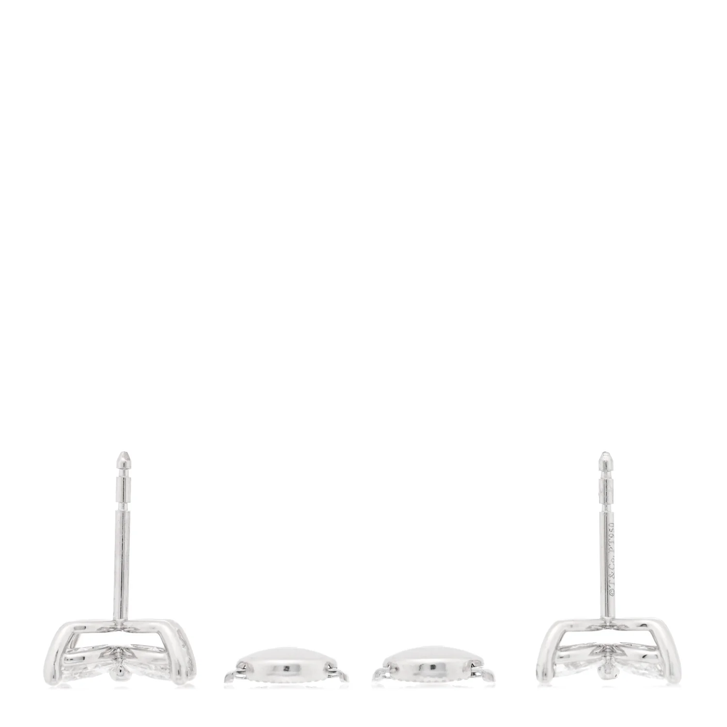 Platinum Diamond Large Victoria Earrings - Image 3