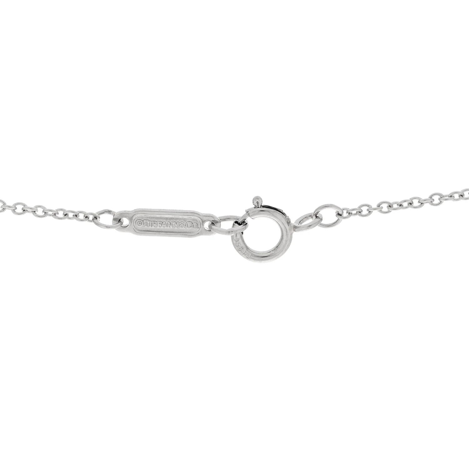 Platinum Diamond Letters Q Pendant Necklace - Image 4