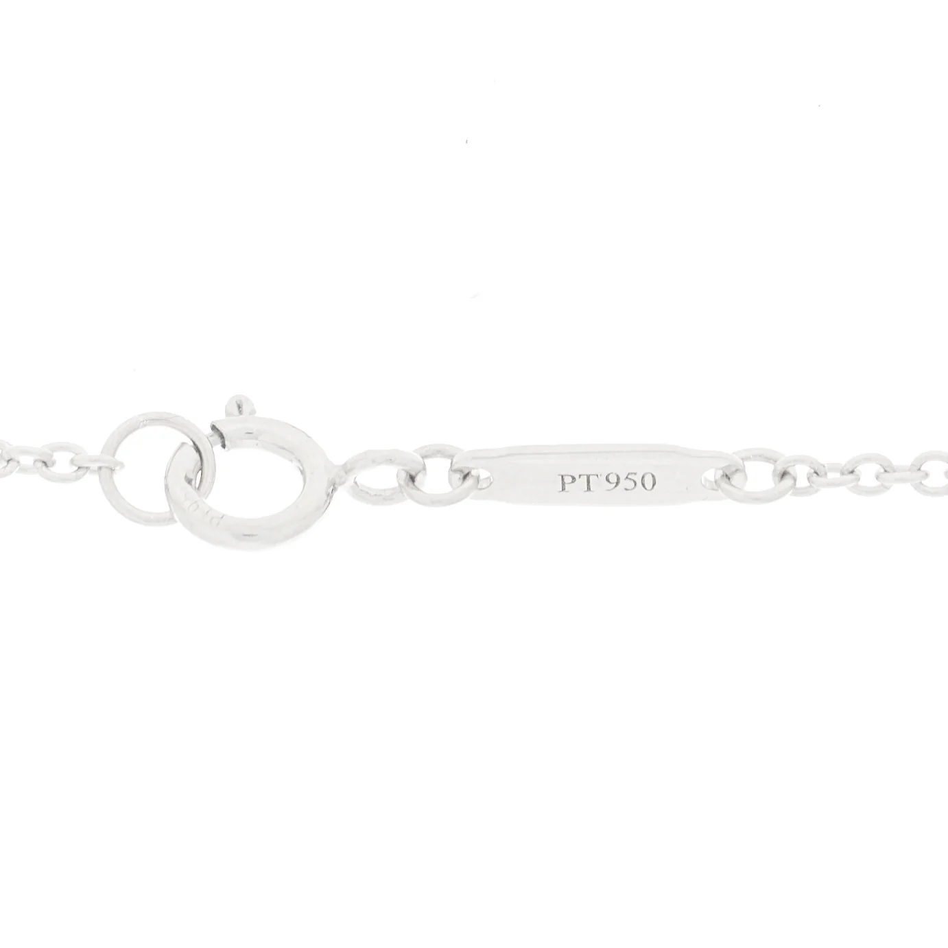 Platinum Diamond Victoria Key Pendant Necklace - Image 5
