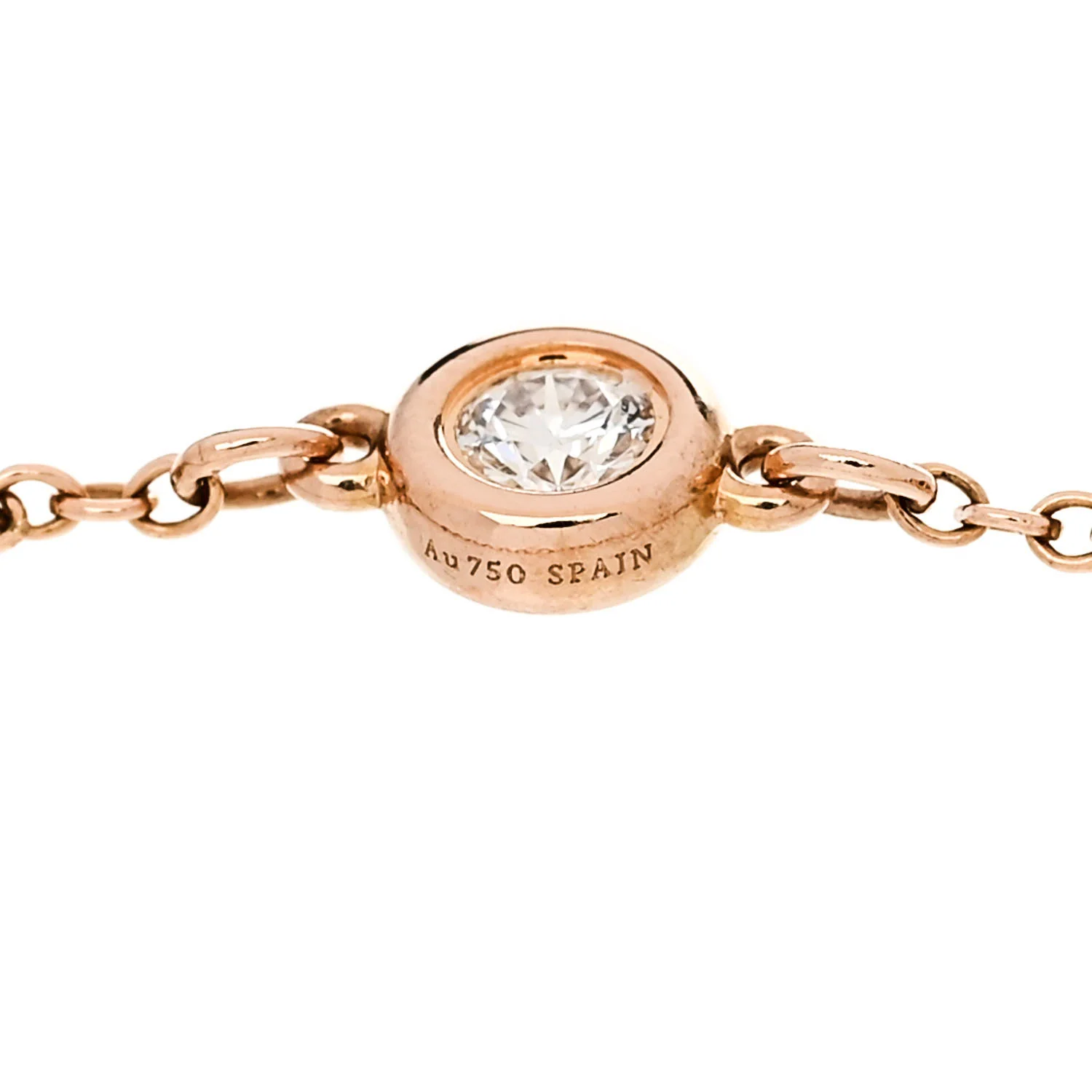 Rose Gold Diamond .07ct Elsa Peretti Diamonds By The Yard Ring 59 8.75 - Image 6