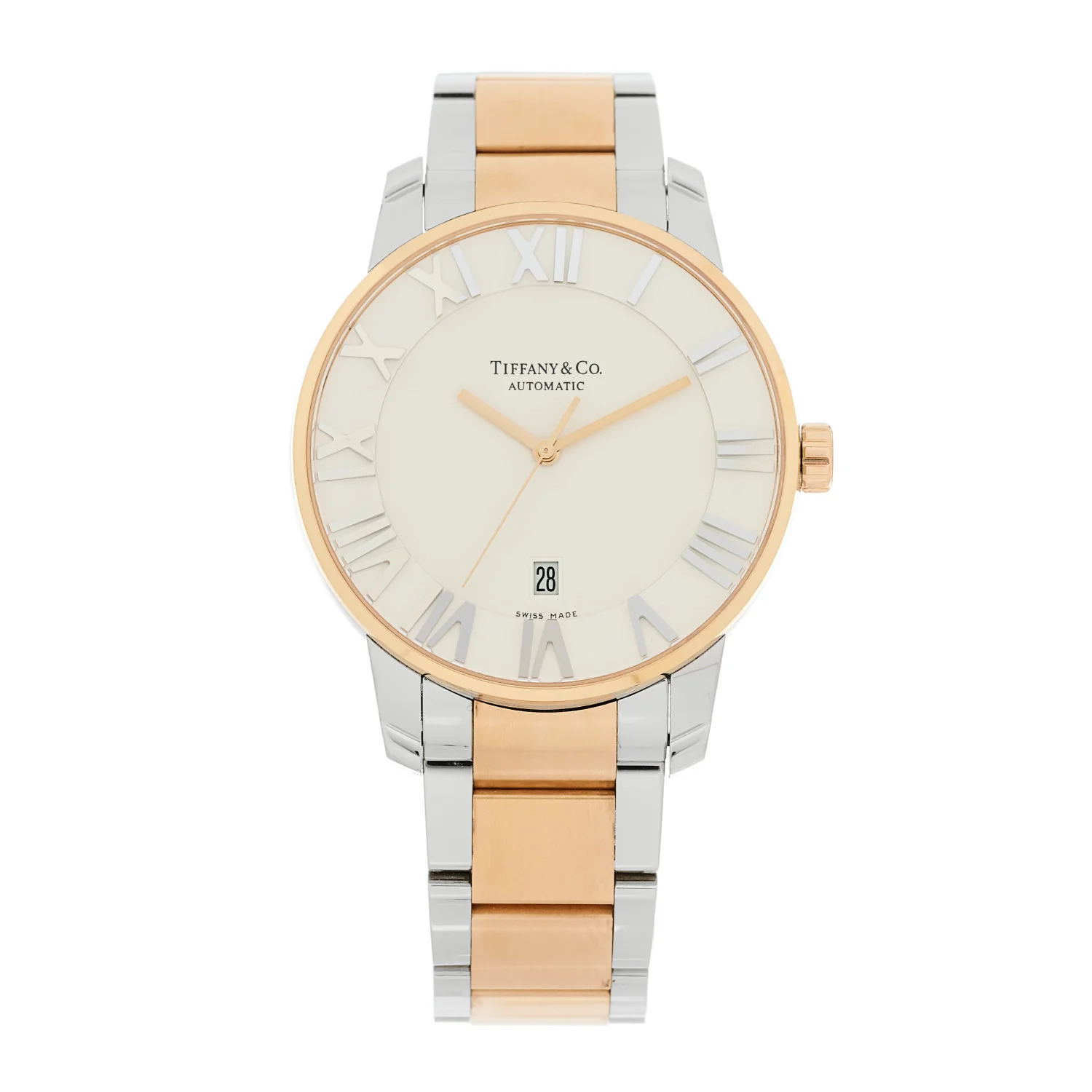 Stainless Steel 18K Rose Gold 42mm Atlas Automatic Watch
