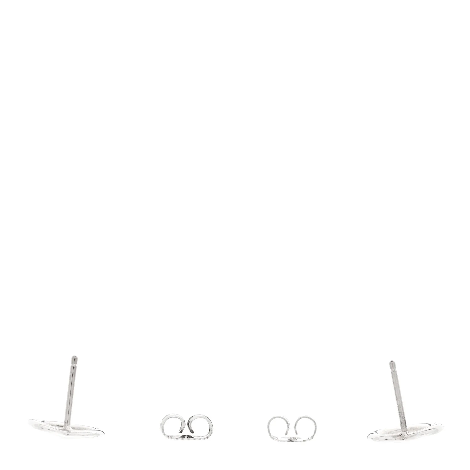 Sterling Silver 11mm Elsa Peretti Open Heart Earrings - Image 3