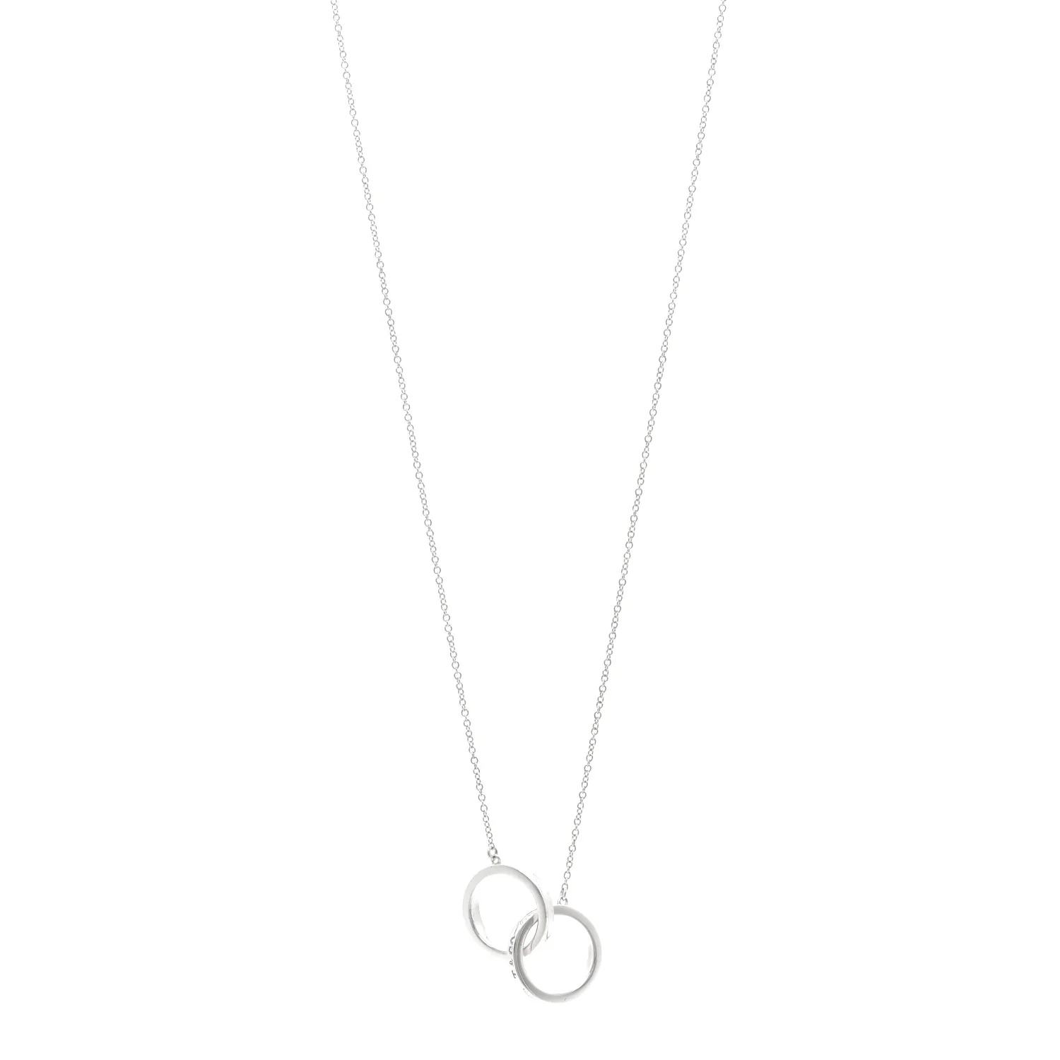 Sterling Silver 1837 Interlocking Circles Pendant Necklace
