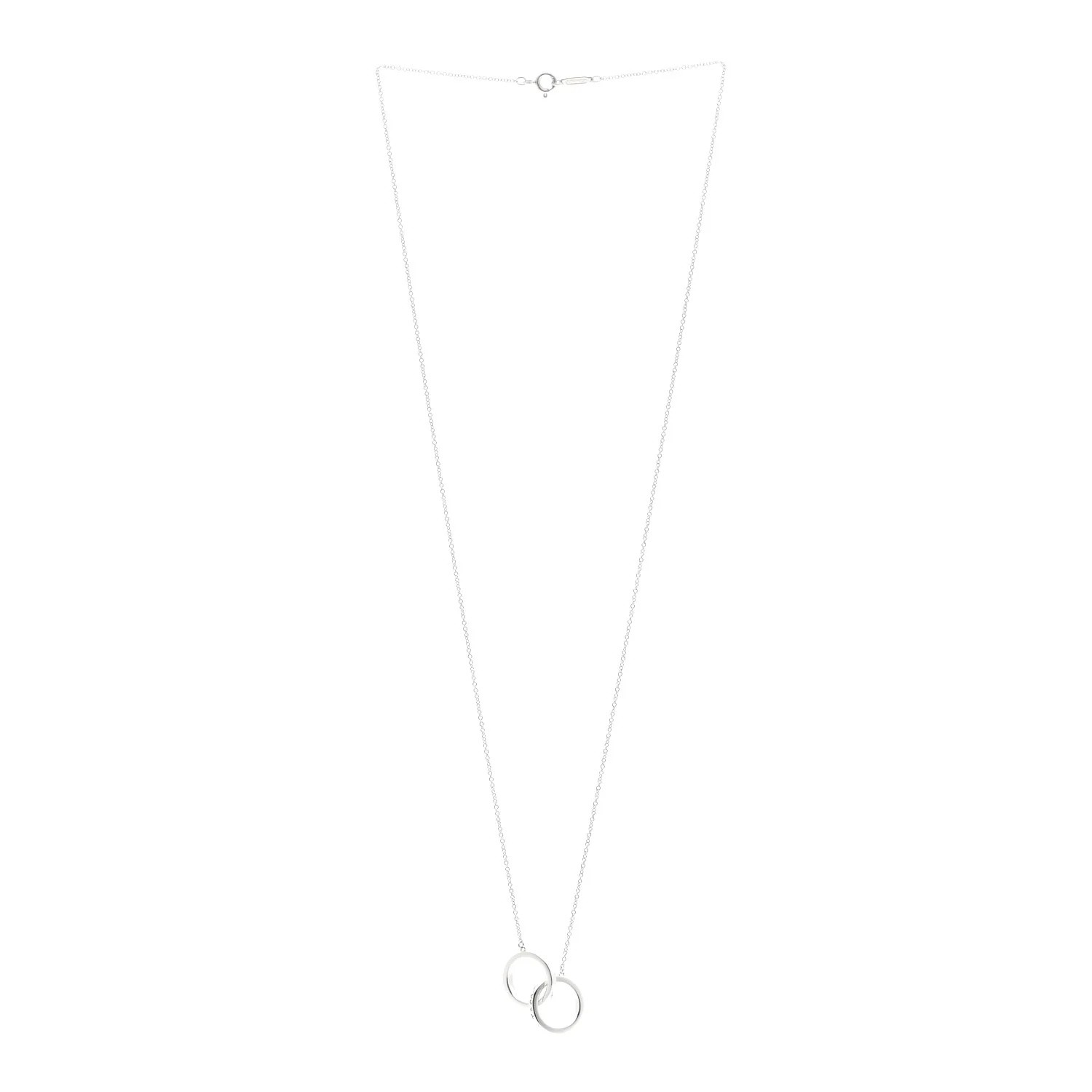 Sterling Silver 1837 Interlocking Circles Pendant Necklace - Image 3
