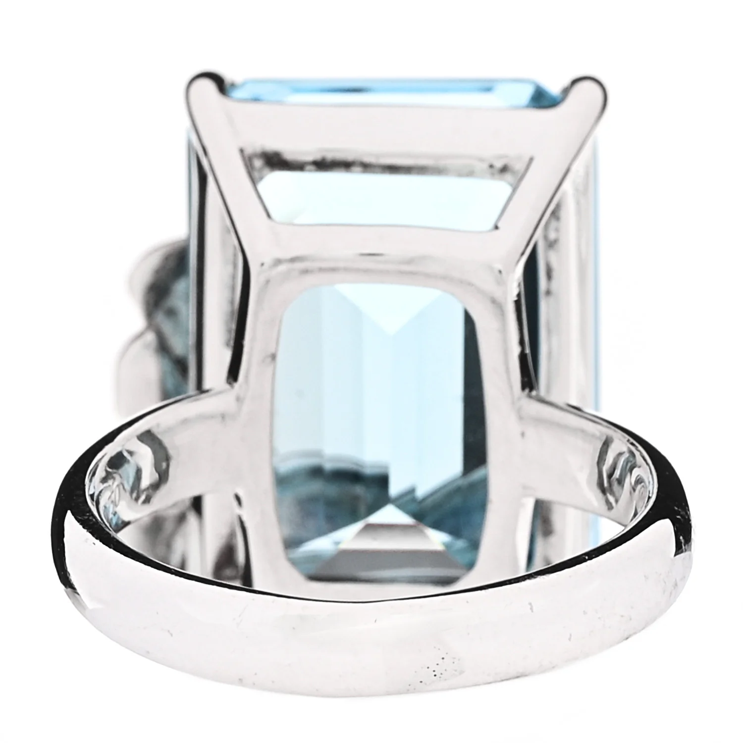 Sterling Silver 18K Rose Gold Blue Topaz Return to Tiffany Love Bugs Butterfly Ring - Image 3