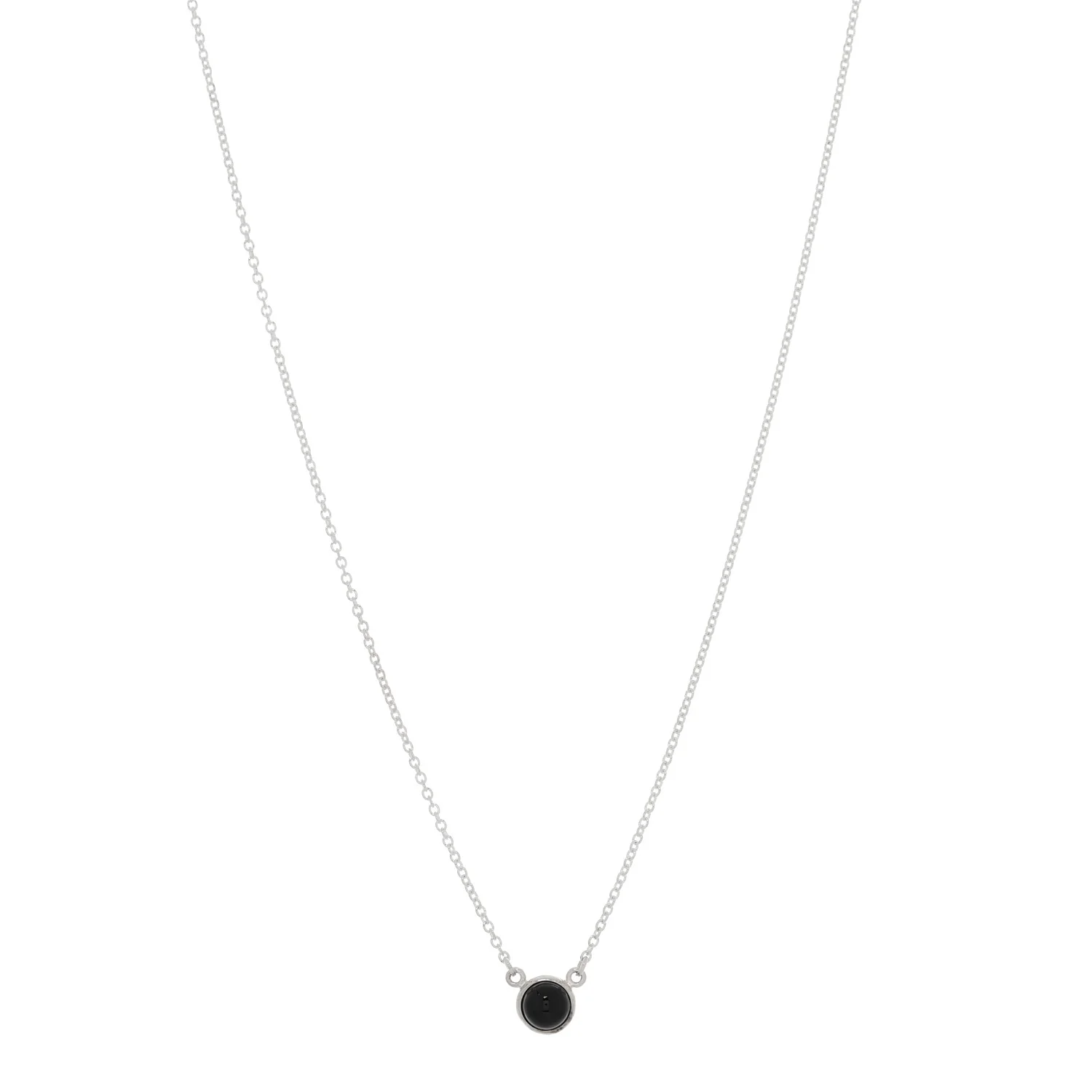 Sterling Silver Black Jade Elsa Peretti Color By The Yard Necklace