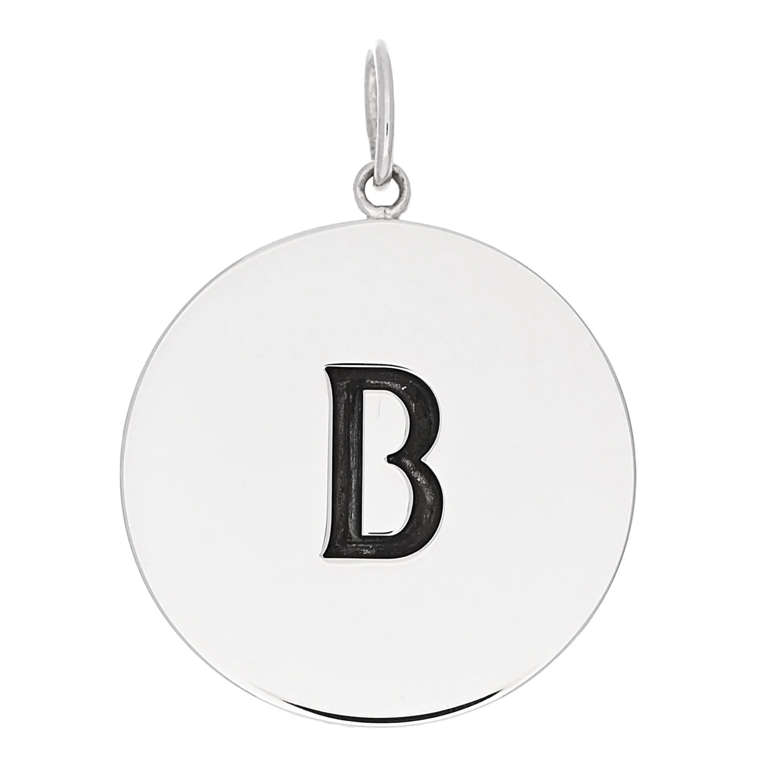 Sterling Silver Block Letter B Charm