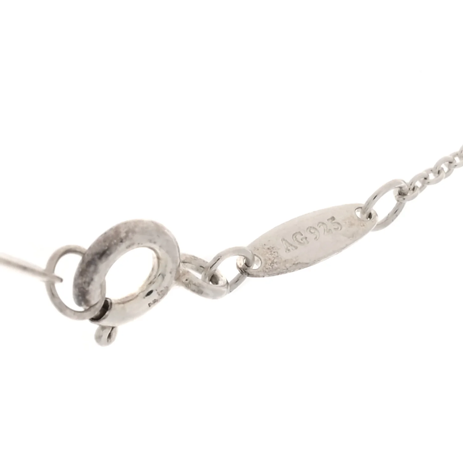 Sterling Silver Diamond .07ct Elsa Peretti Diamonds by the Yard Pendant Necklace - Image 5