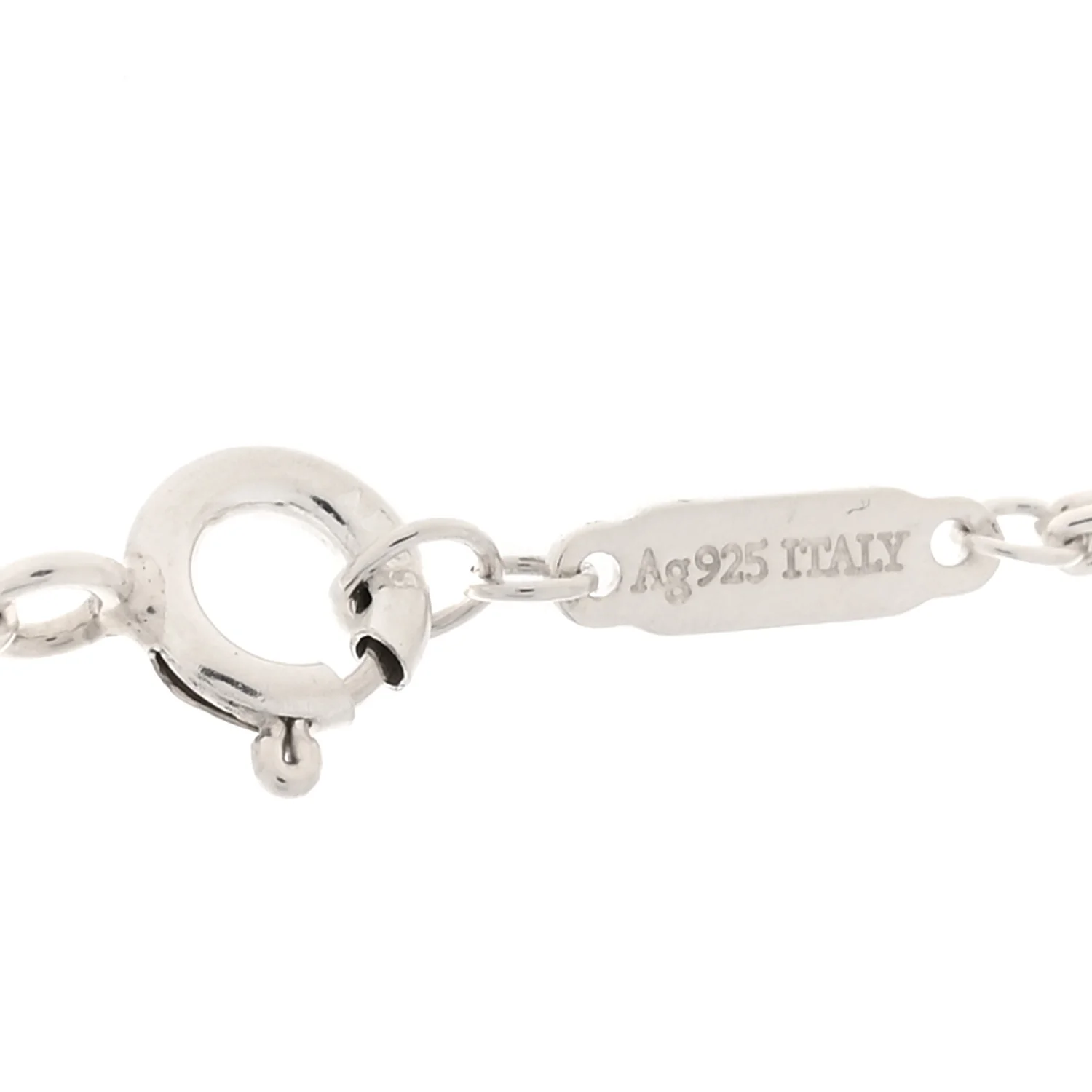 Sterling Silver Double HardWear Link Pendant Necklace - Image 4