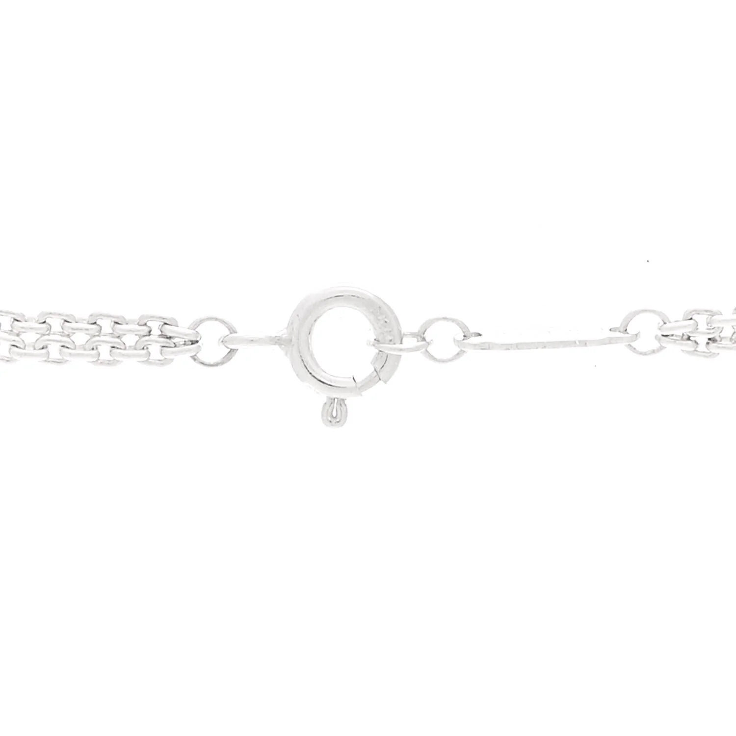 Sterling Silver Double HardWear Link Pendant Necklace - Image 4