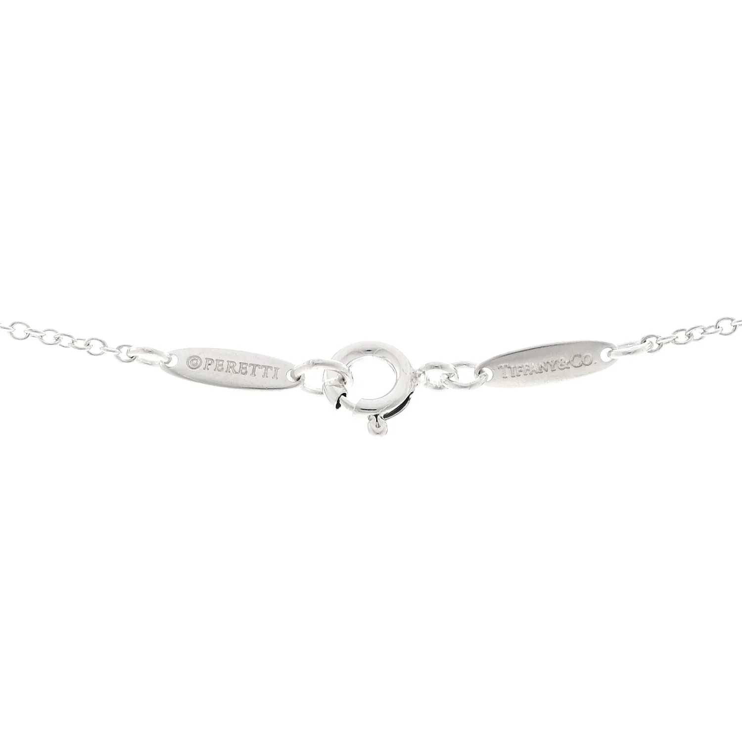 Sterling Silver Elsa Peretti 11mm Open Heart Pendant Necklace - Image 5