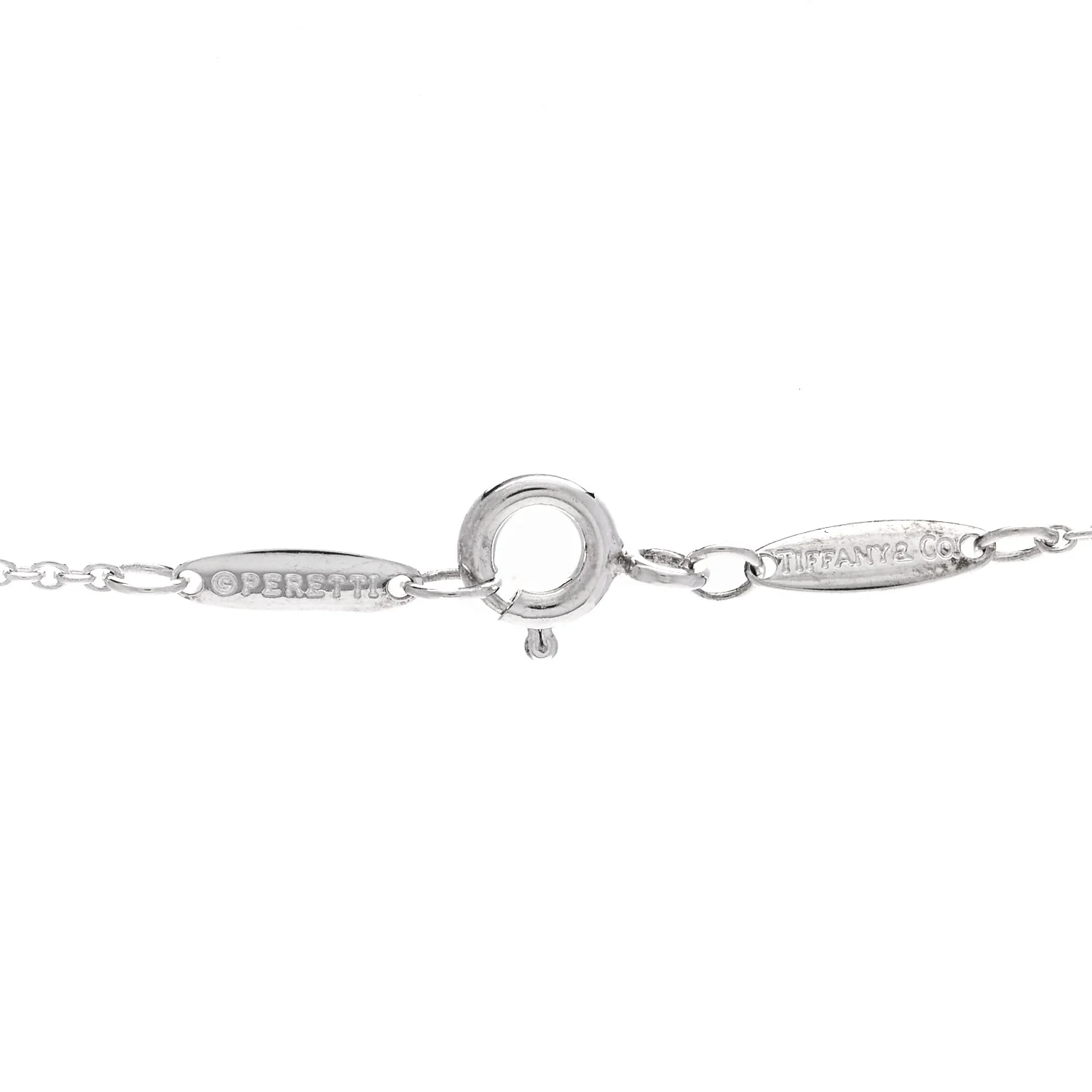 Sterling Silver Elsa Peretti Letter K Pendant Necklace - Image 5