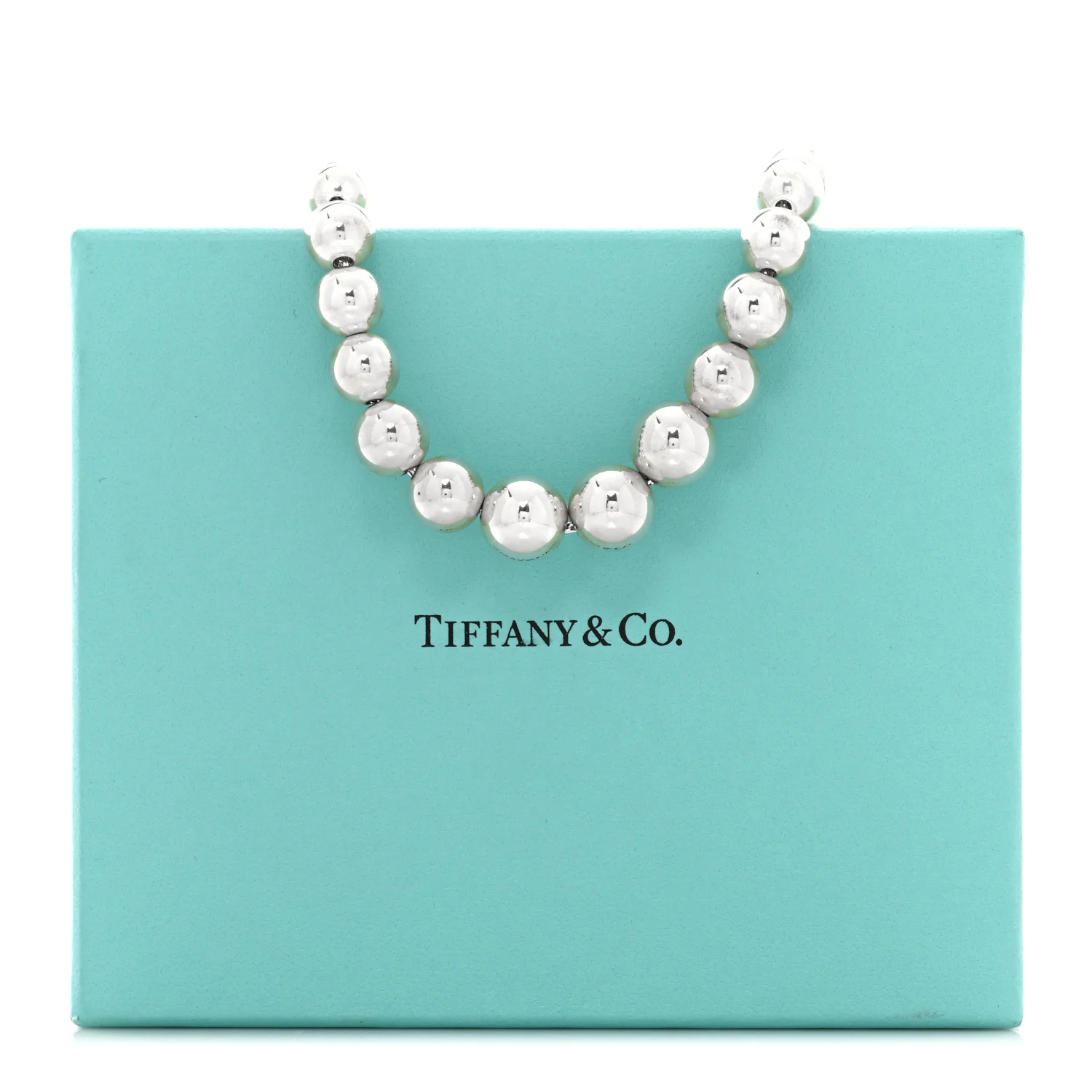 Sterling Silver Hardwear Graduated Ball Necklace - Image 5